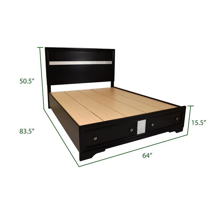 Matrix Full Bed Black - Image 2
