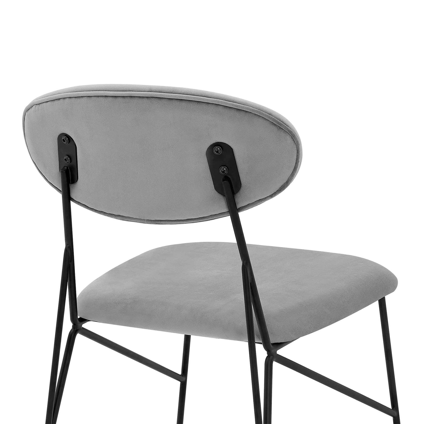 Messina and Alice Gray Velvet 5 Piece Rectangular Dining Set - Image 6