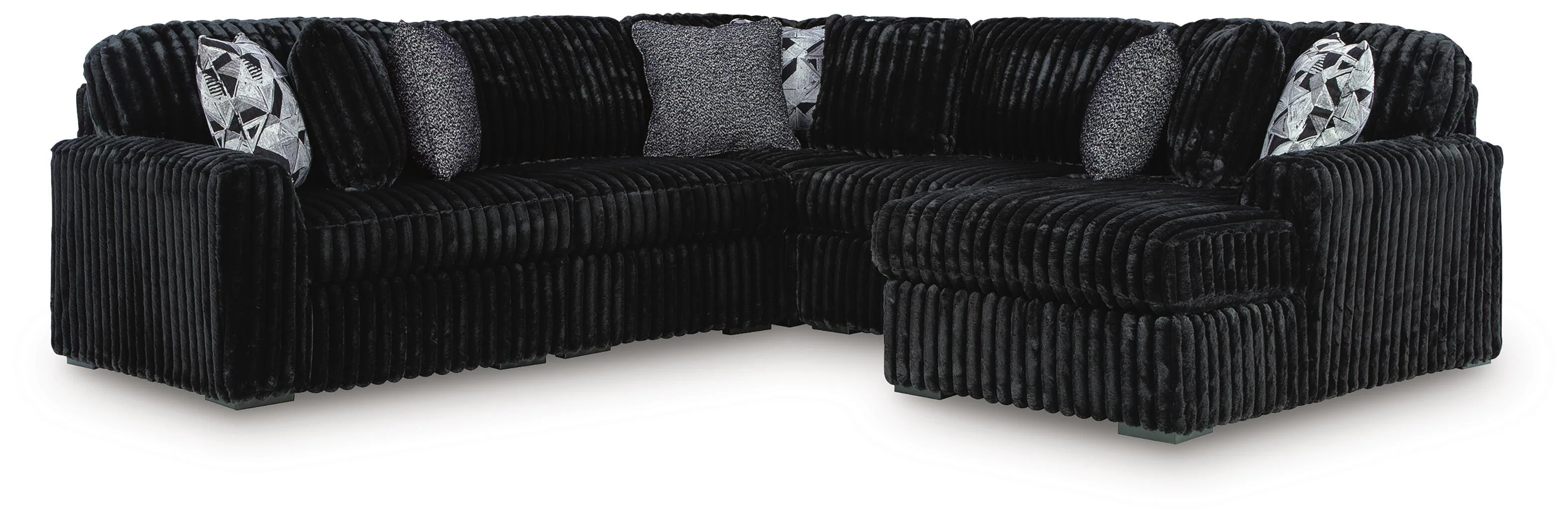 Midnight-Madness Sectional with Chaise - Image 138