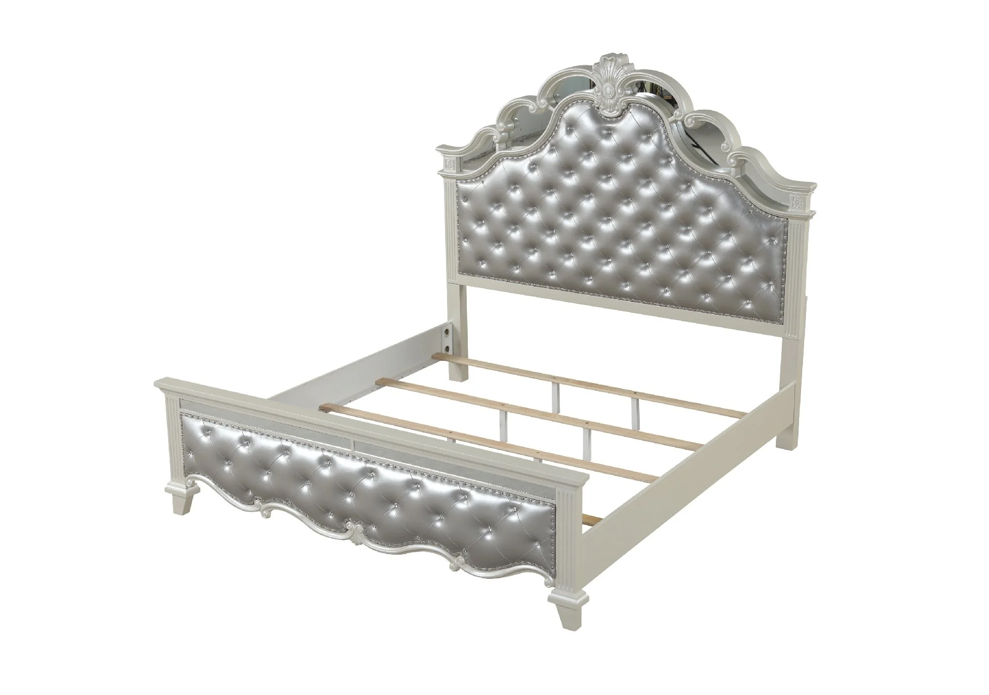 Milan King 5 Pc Bedroom Set White - Image 4