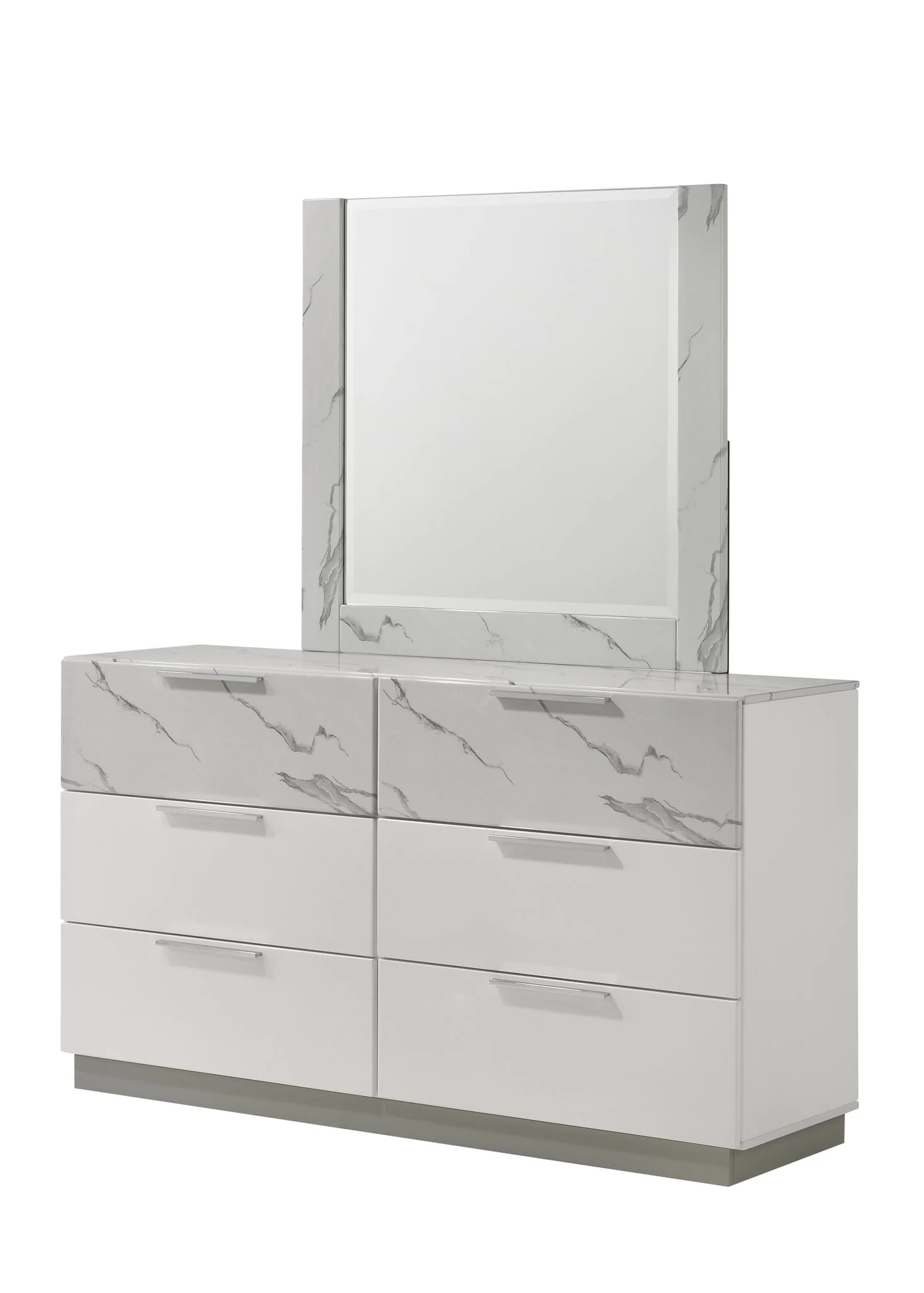 Mist Queen 5PC Bedroom Set White - Image 12