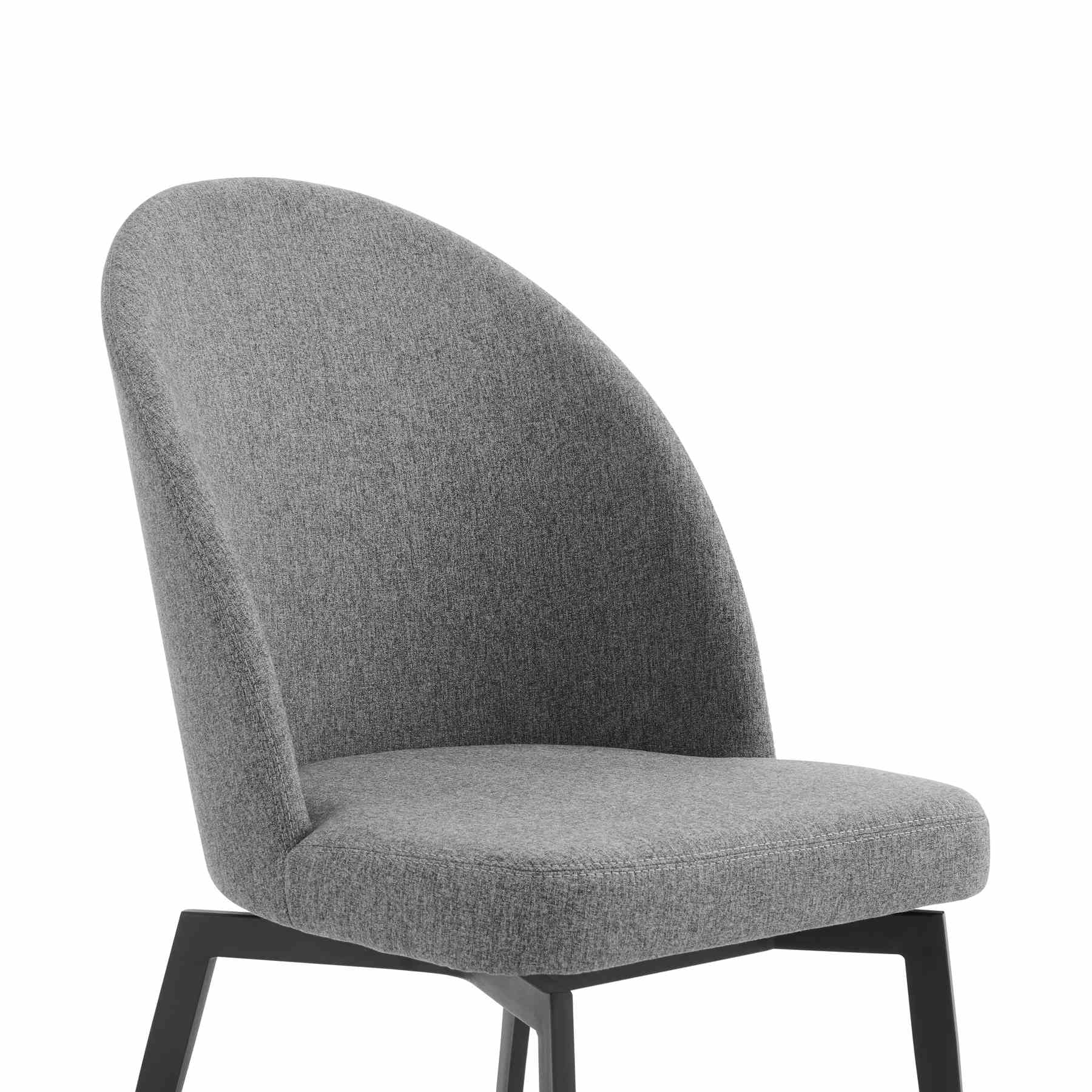 Modena Sunny 7 Piece Dining Set with Gray Fabric Chairs - Image 11