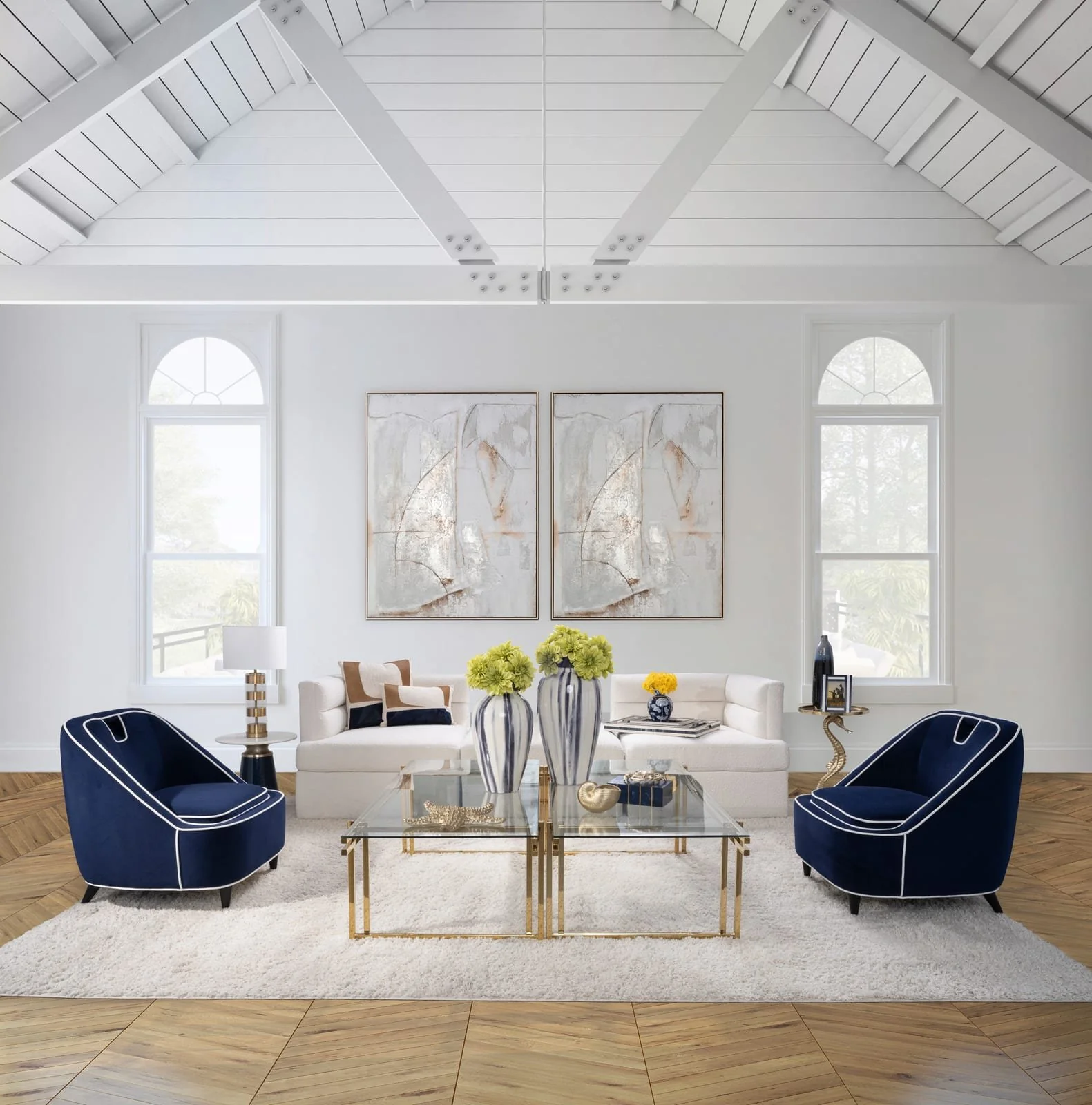 Modern, Modular Sofa, Ivory Kd 3boxes - Image 10