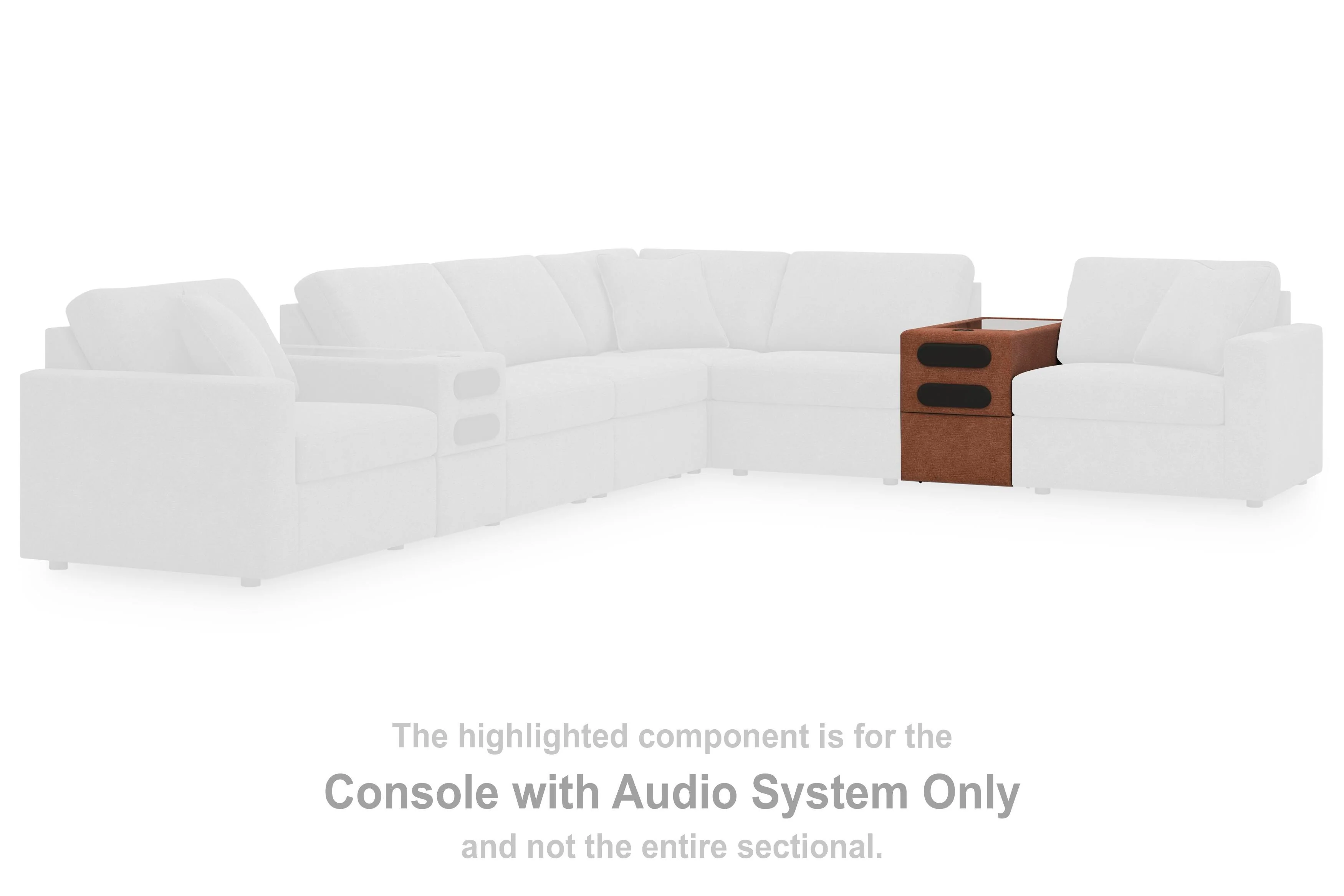 Modmax Balanced Sectional with Audio and Storage Consoles - Image 35