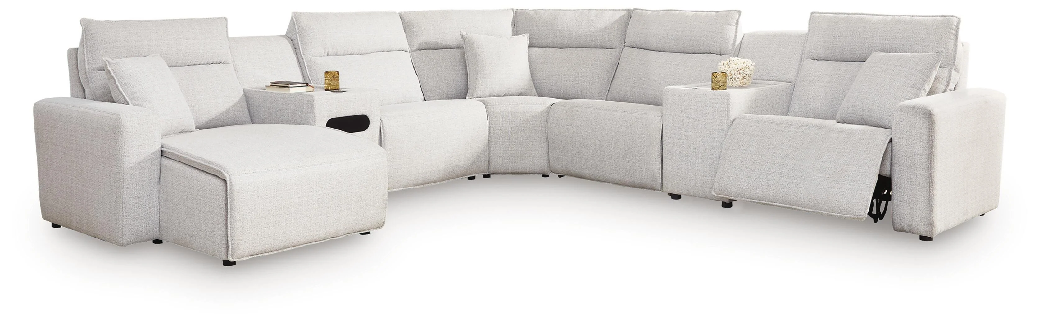 Modmax II Power Reclining Sectional with Chaise and Audio Console - Image 87