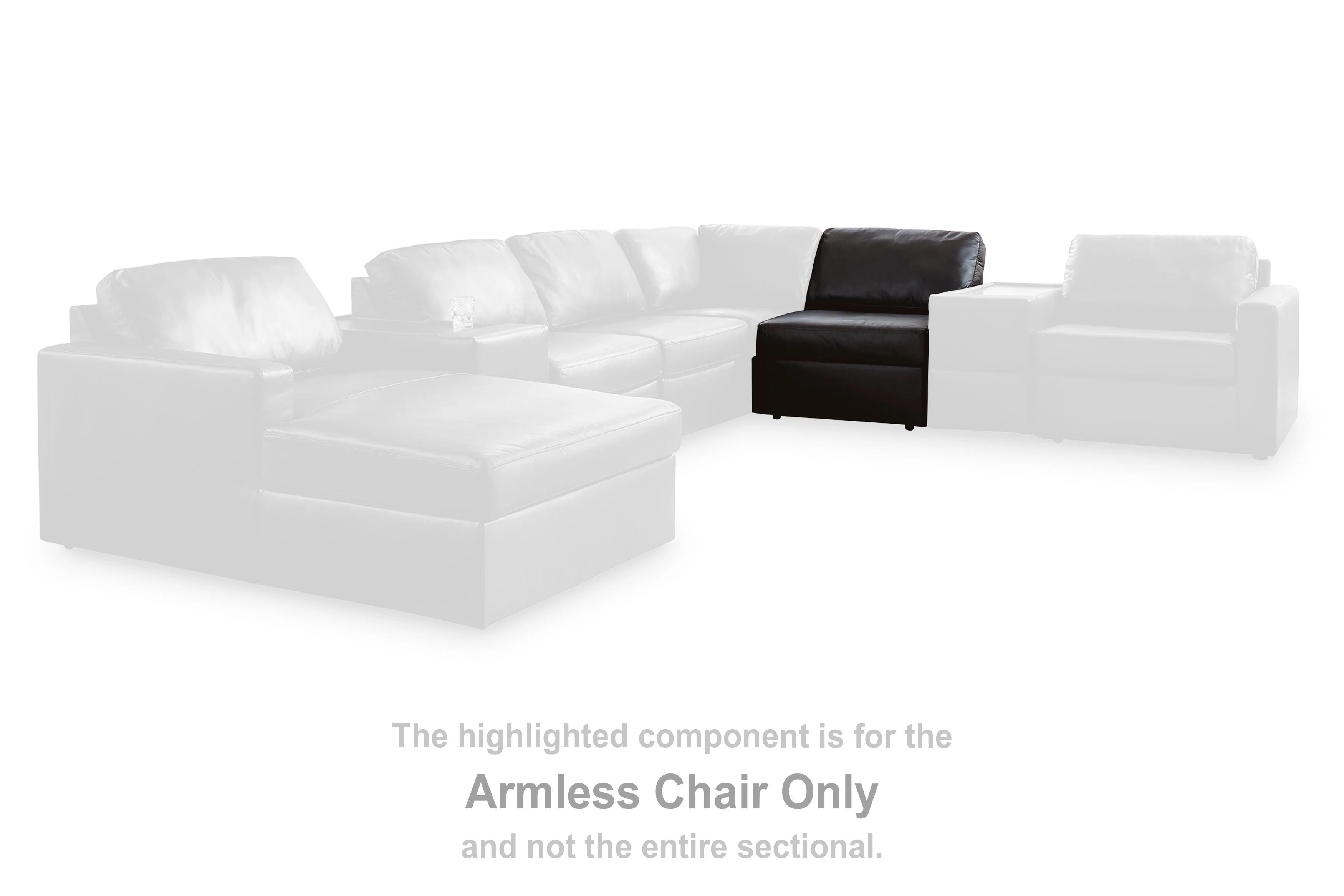 Modmax II Sectional with Chaise and Audio Consoles - Image 28