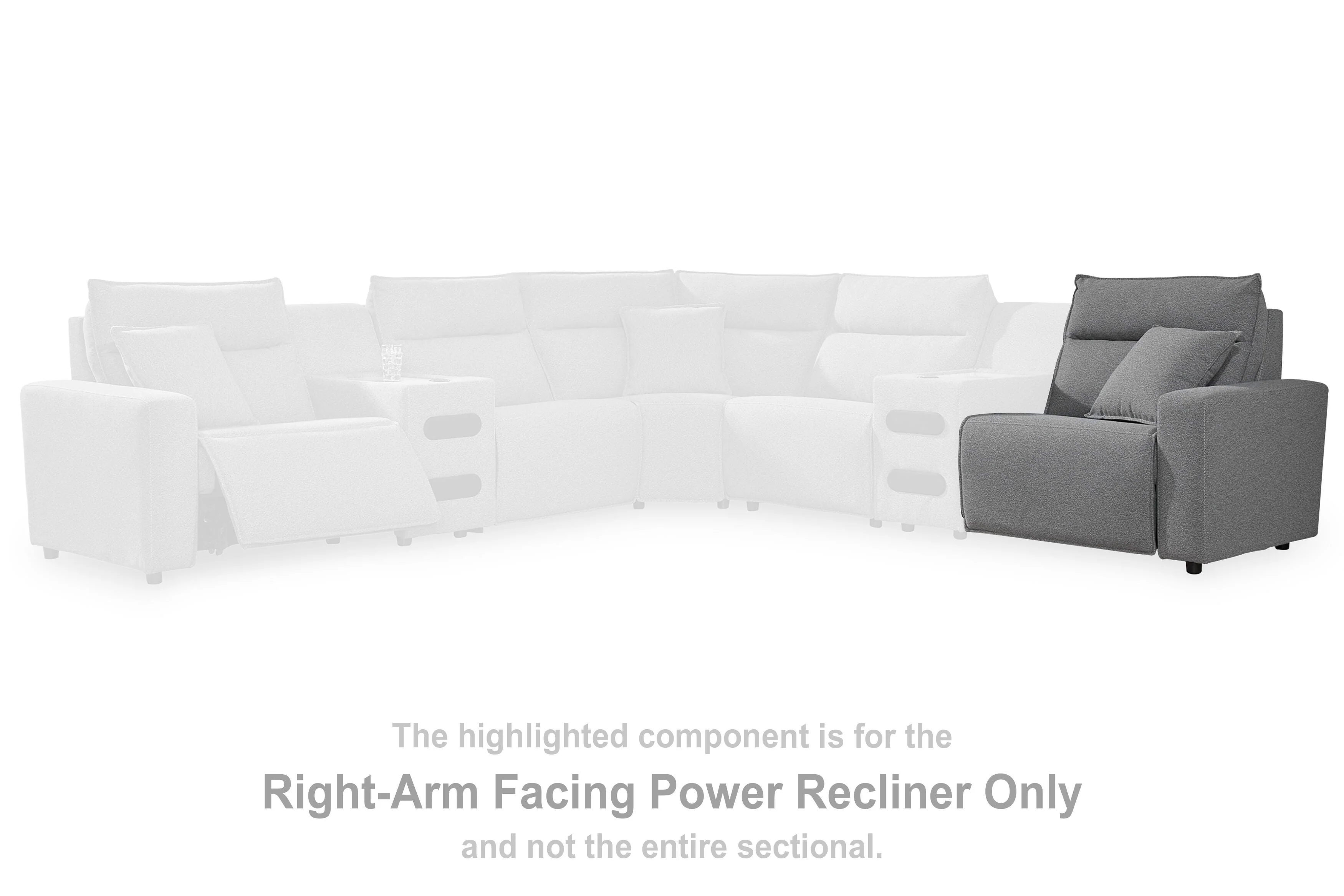Modmax Reclining Sectional with Audio Console - Image 16