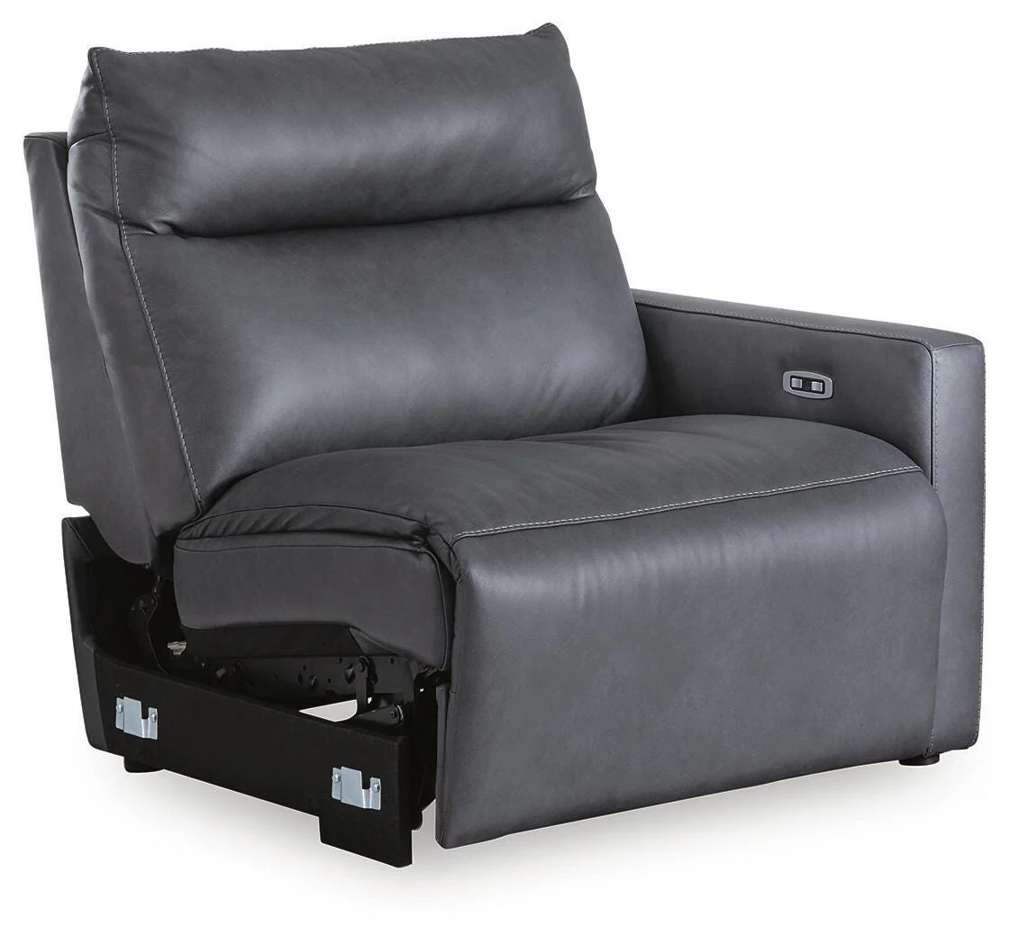 ModZ Power Reclining Sectional Loveseat with Audio Console - Image 10