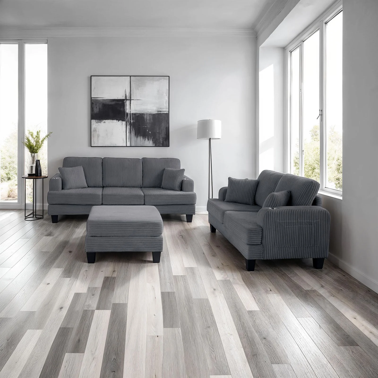 Moretaine Sofa, Dark Gray