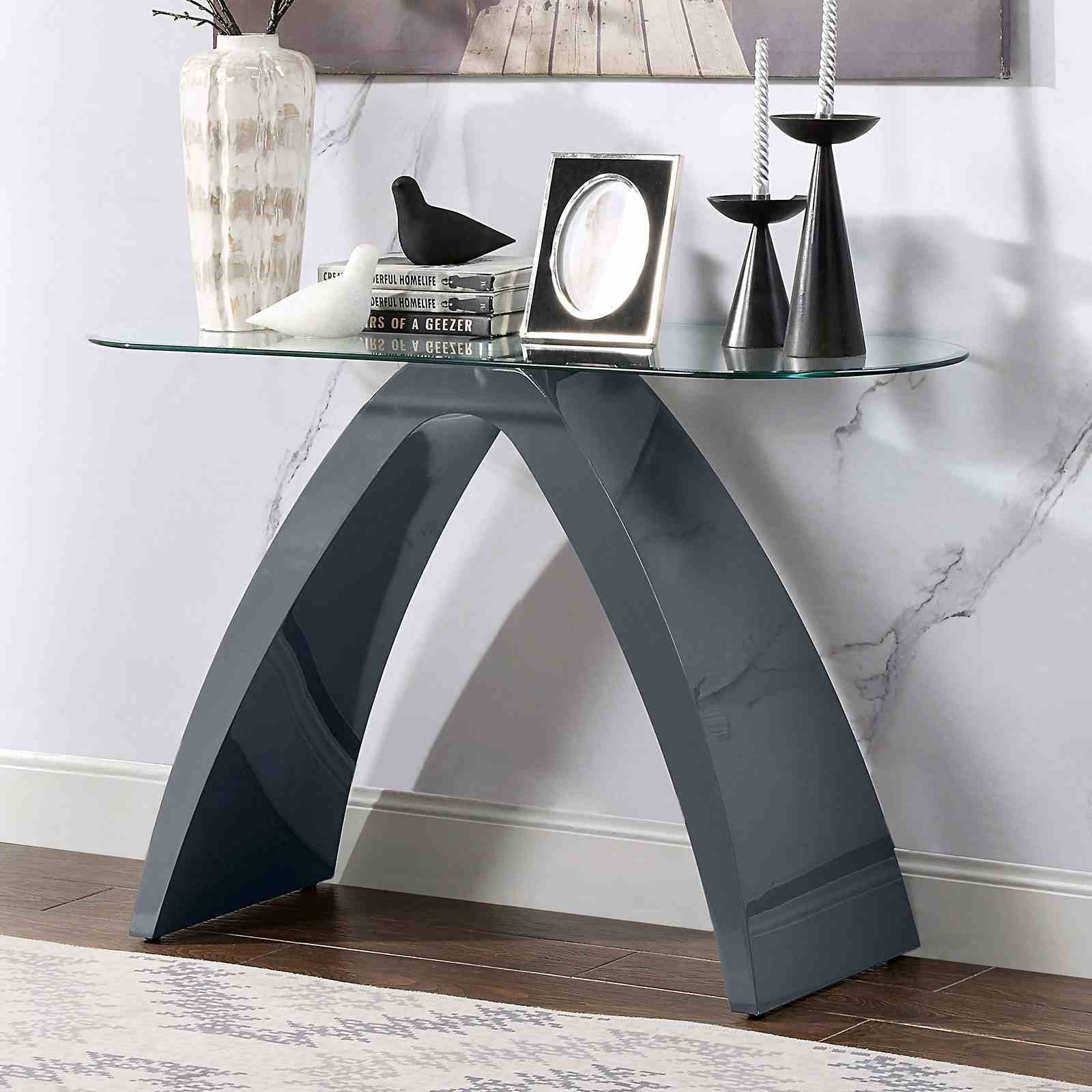 Nahara Sofa Table, Gray