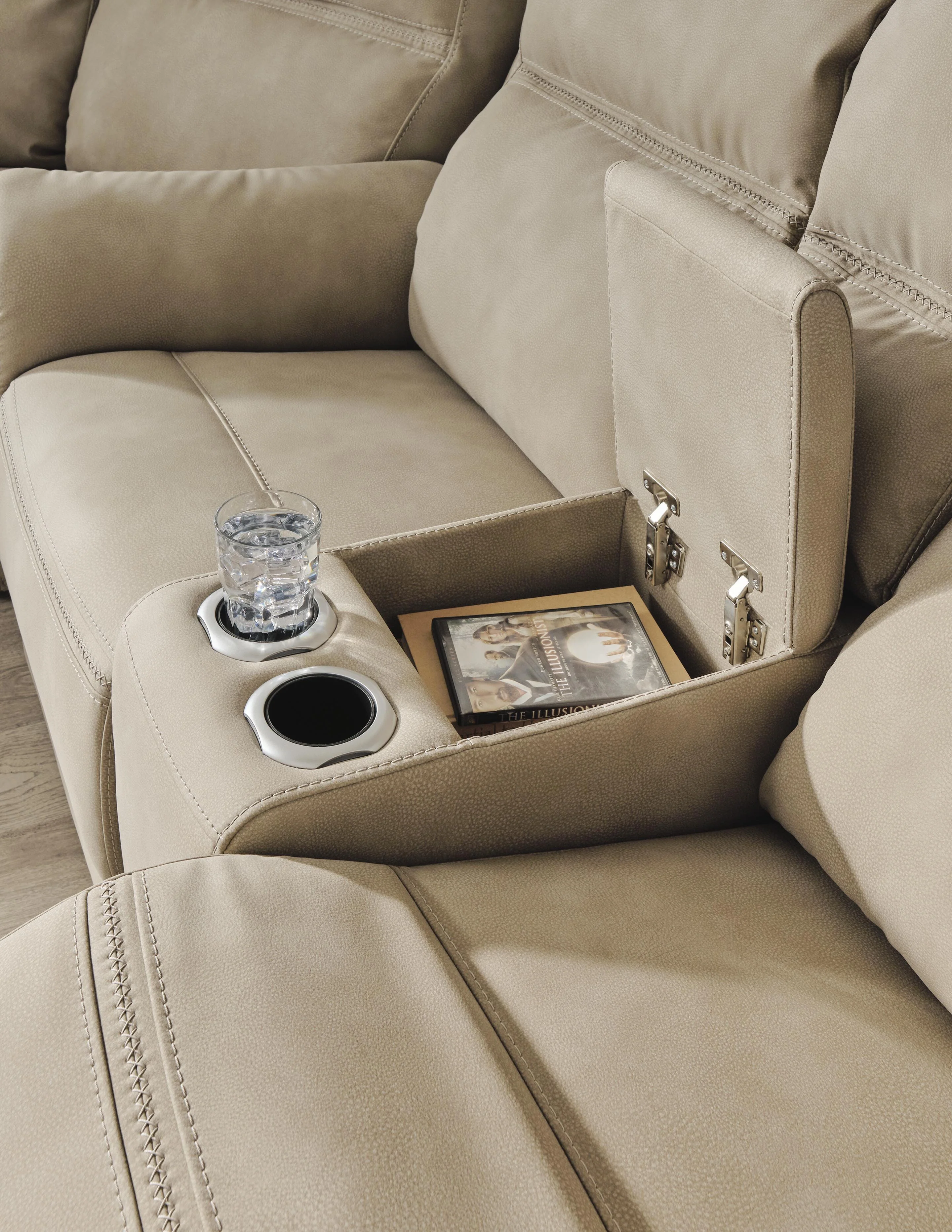 Next-Gen DuraPella Power Reclining Loveseat with Console - Image 9