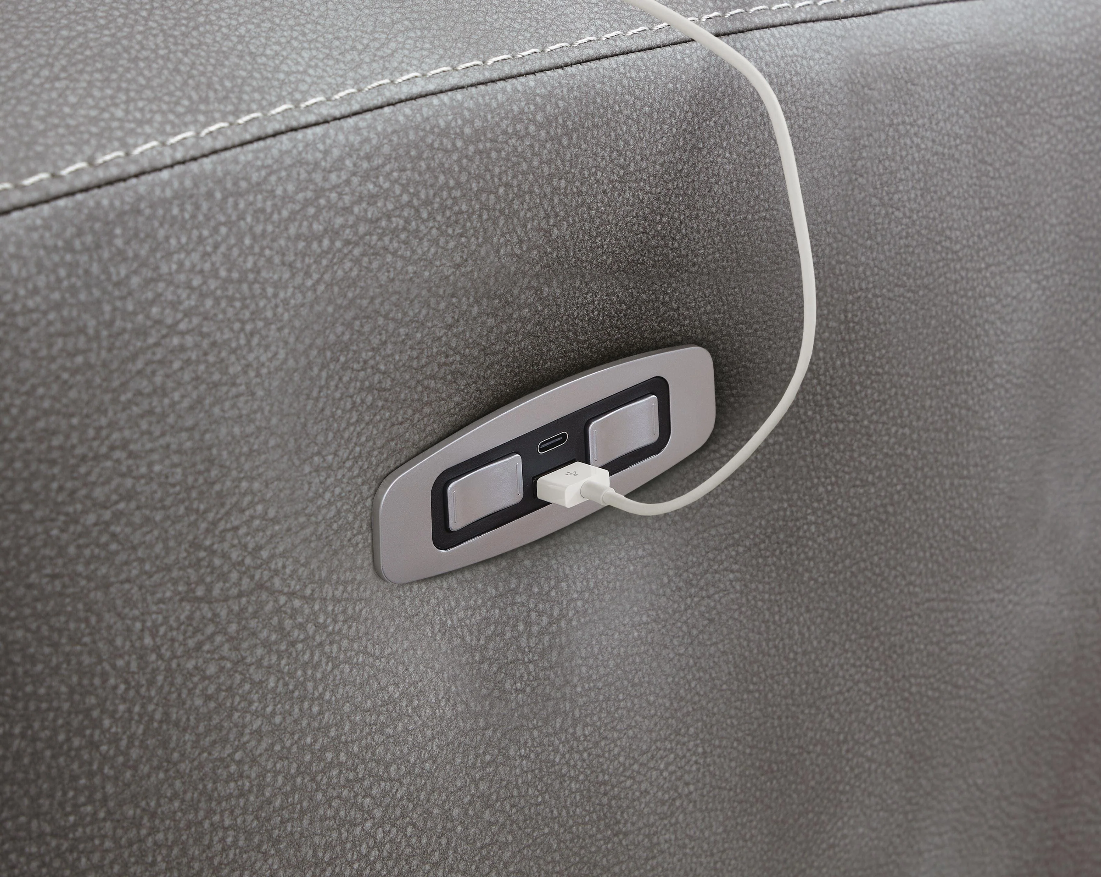 Next-Gen DuraPella Power Reclining Sectional Loveseat with Console - Image 13