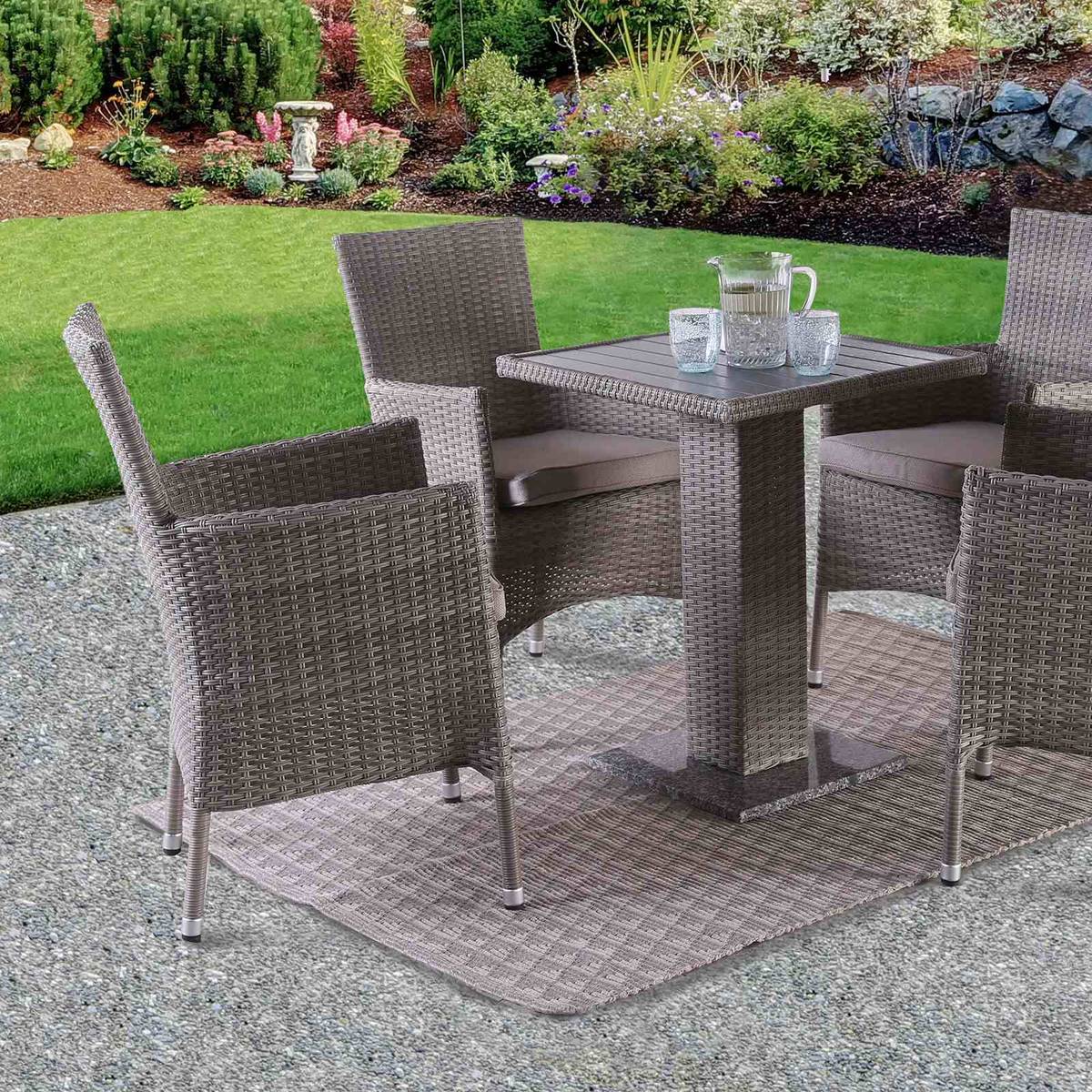 Niambi Square Table, Gray