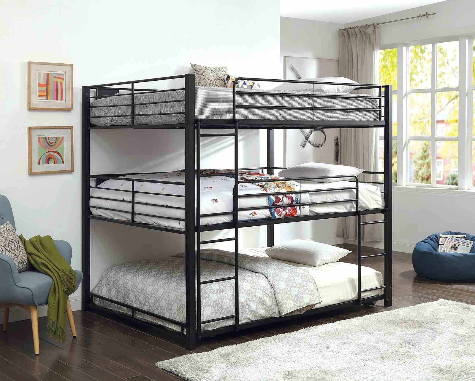 Olga I Queen Triple Decker Bed