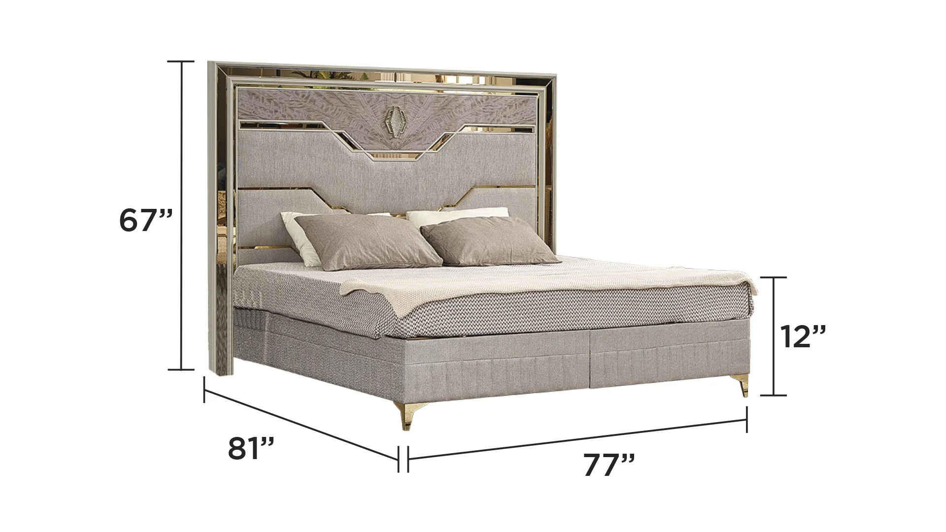 Omary king bed - Image 4