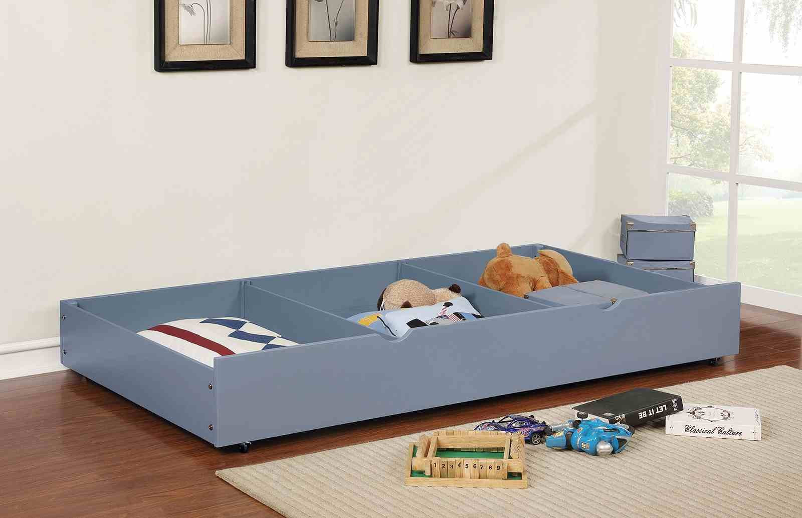 Omnus Trundle w/ 2 Dividers, Gray