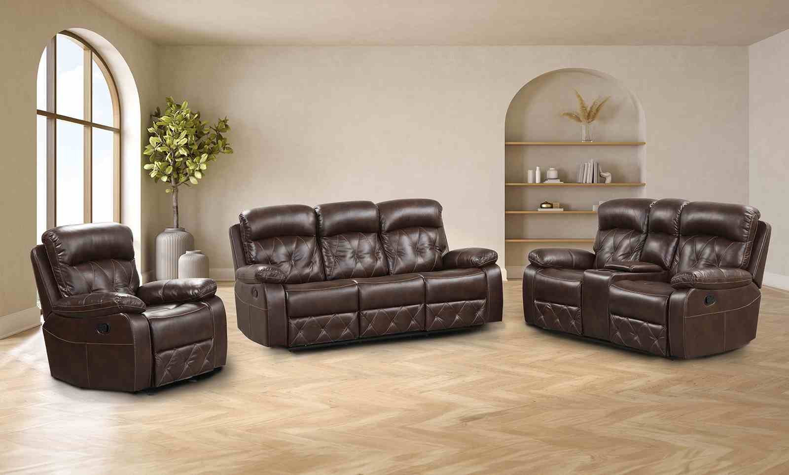 Osias Loveseat, Brown - Image 2