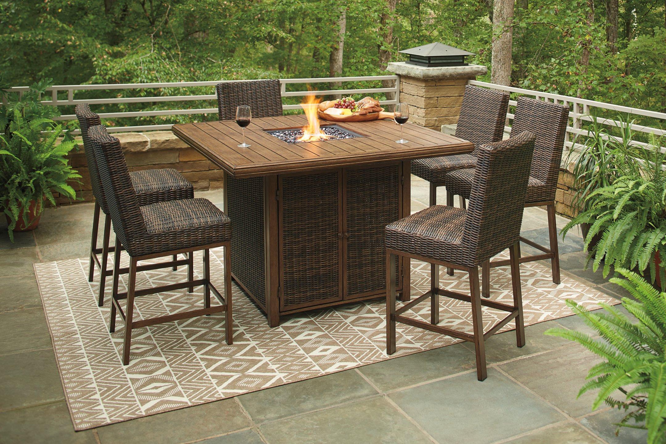 Paradise Trail Outdoor Bar Table Set - Image 4