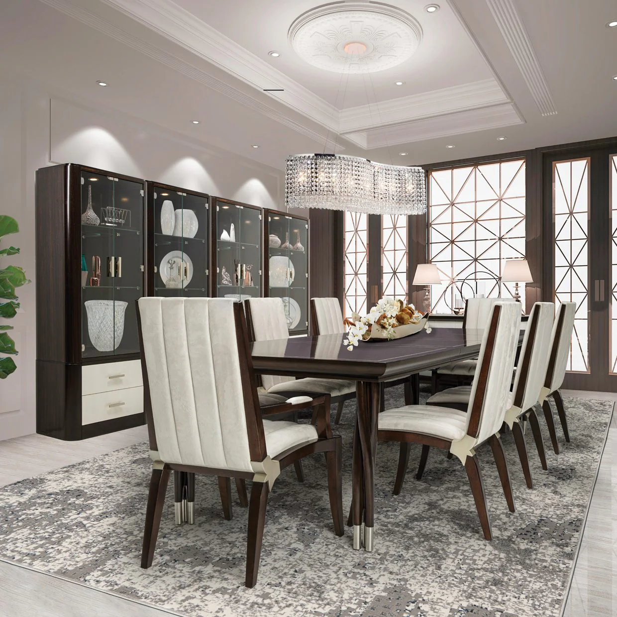 Paris Chic Rectangular Dining Table - Espresso - Image 5