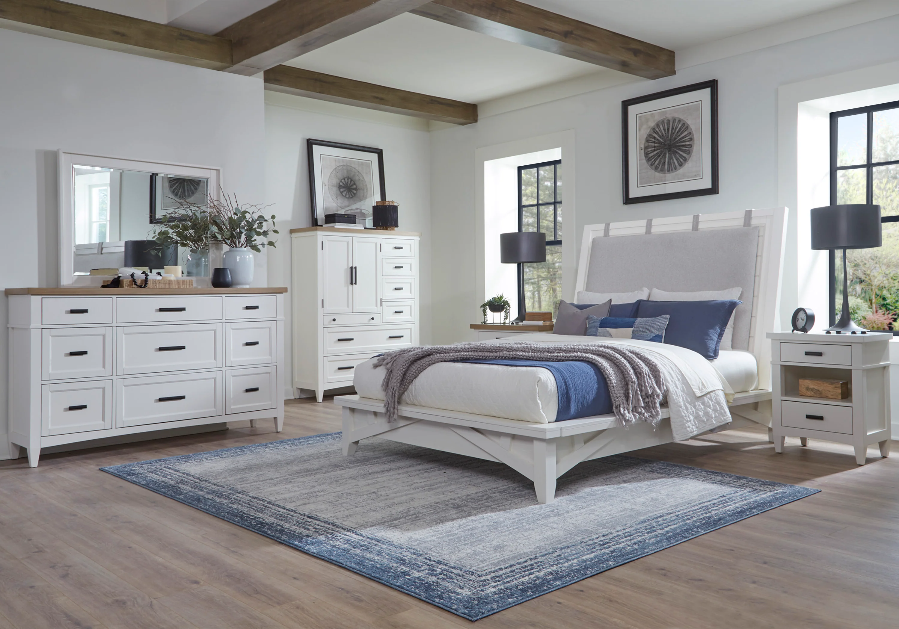 Parker House Americana Modern Bedroom Queen Platform Bed - Image 5