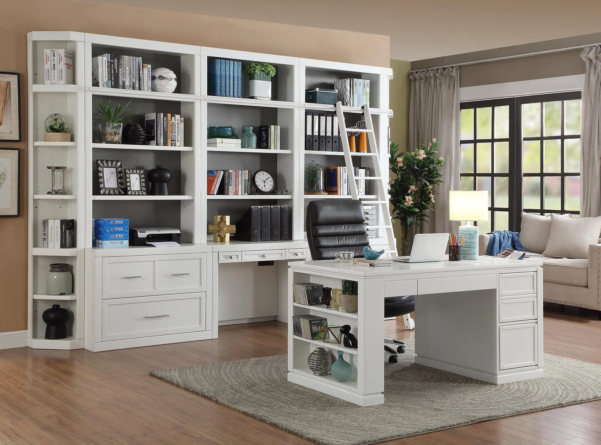 Parker House Catalina 40 In. Library Desk and Hutch - Image 6