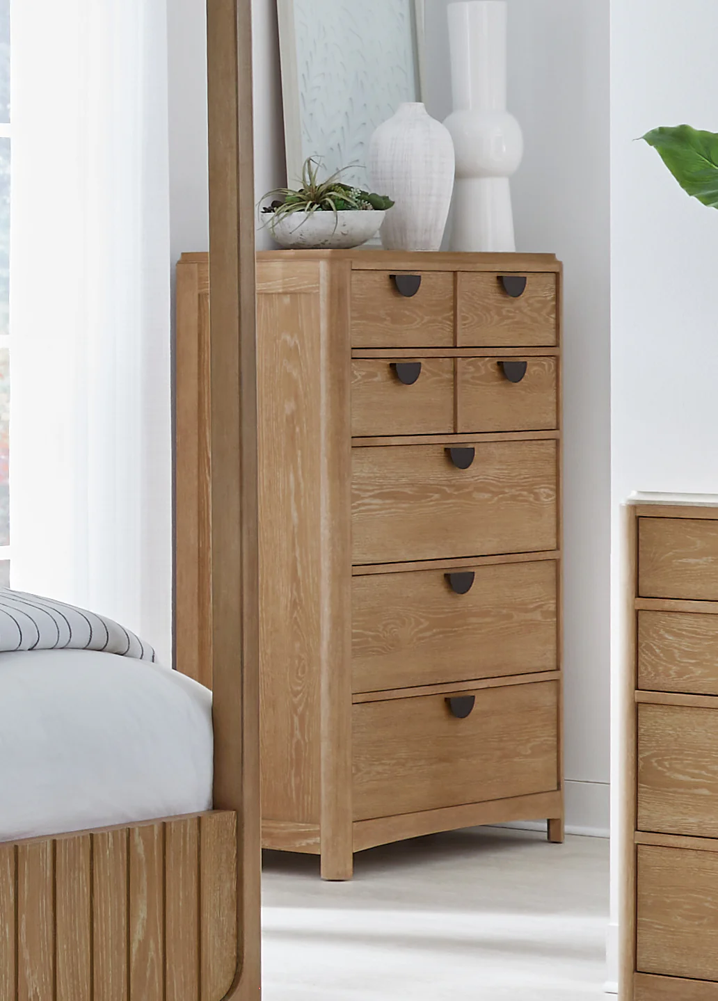 Parker House Escape - Bedroom Queen Poster Bed 2 Nightstands Dresser with Mirror and Chest - Image 7