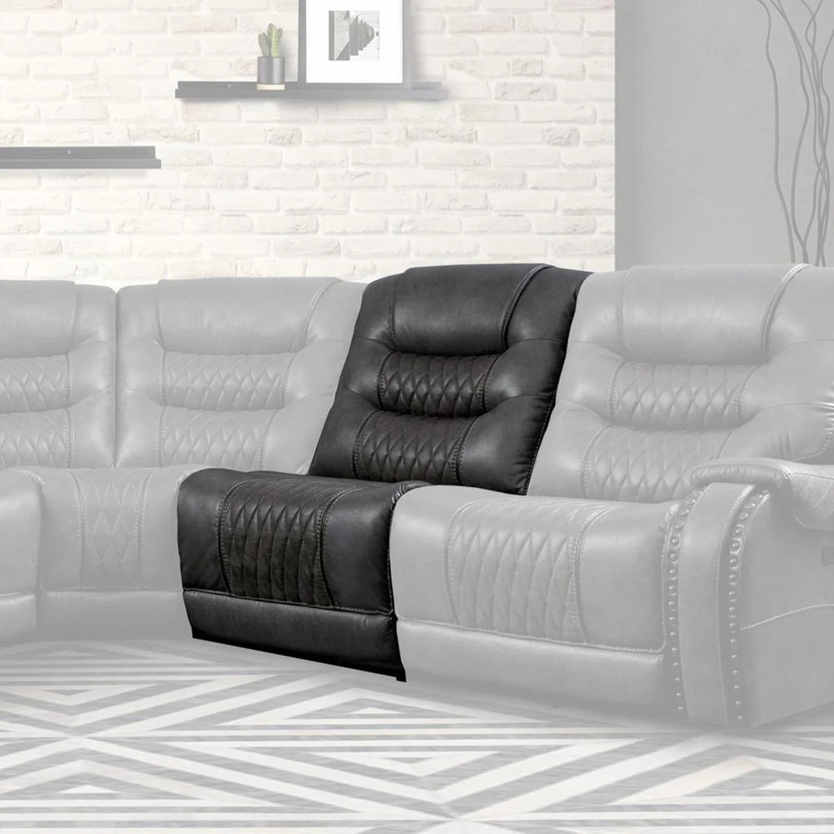 Parker House Outlaw Armless Chair in Stallion