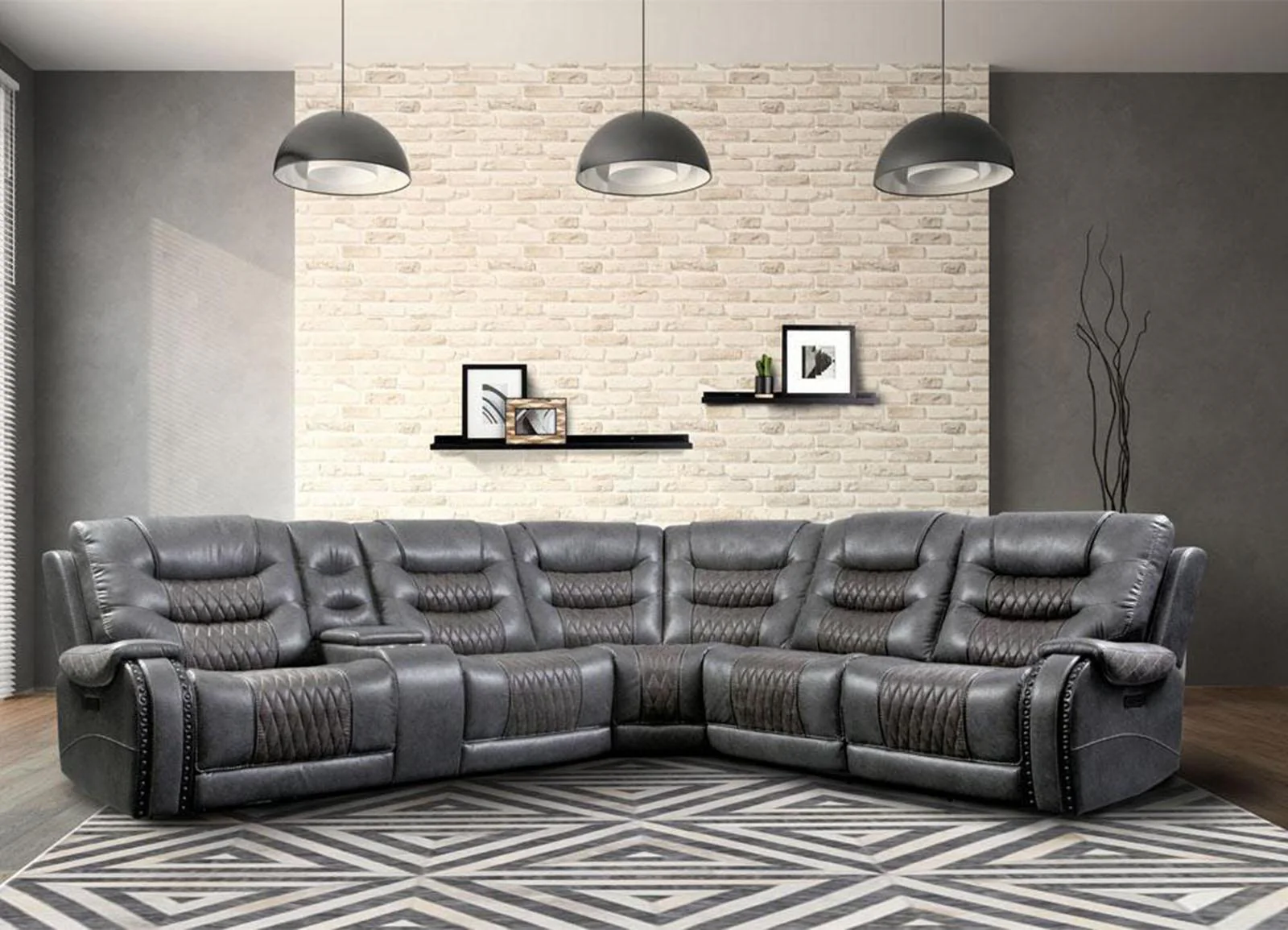 Parker House Outlaw Armless Recliner in Stallion - Image 3