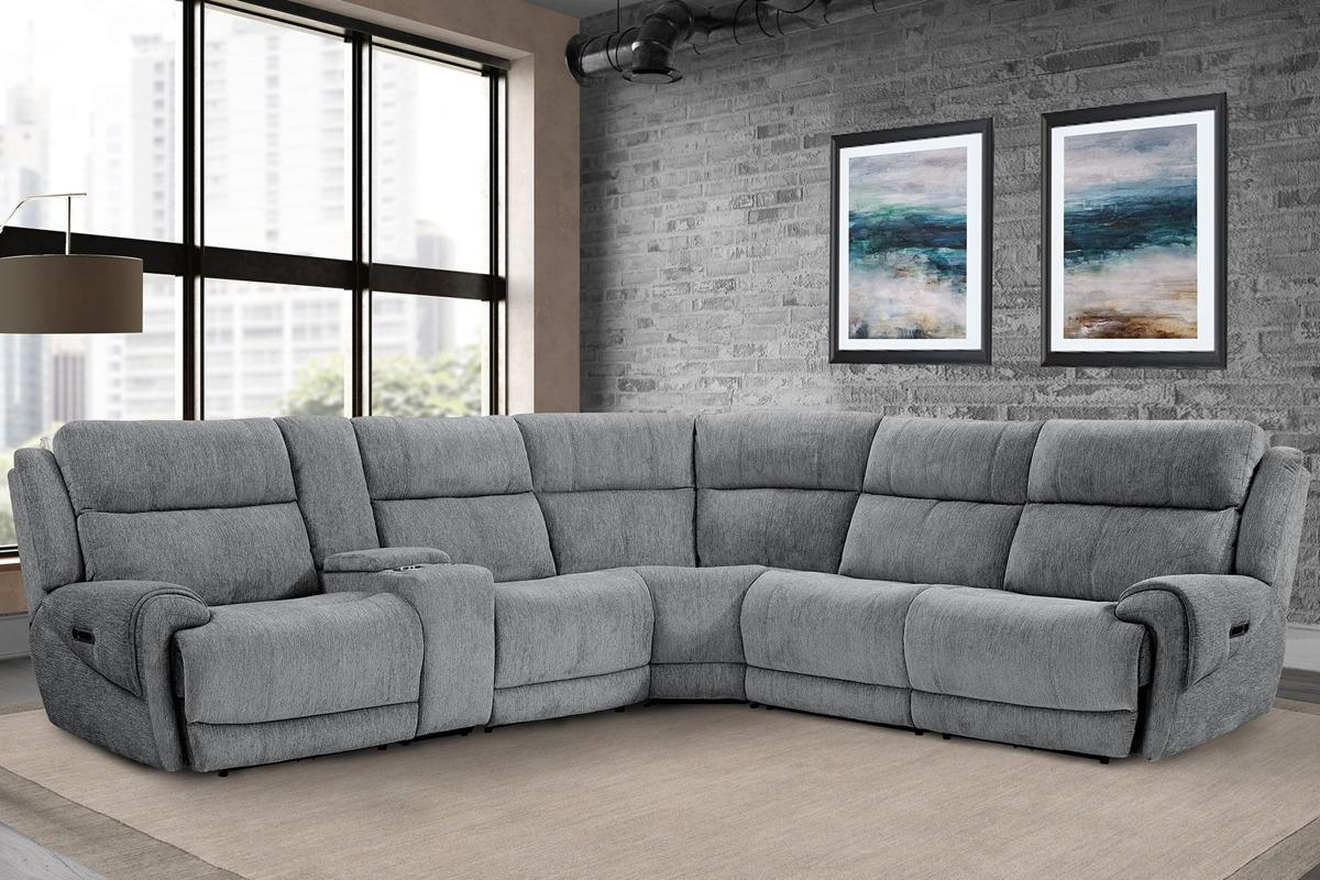 Parker House Spencer Armless Recliner in Tide Graphite - Image 2