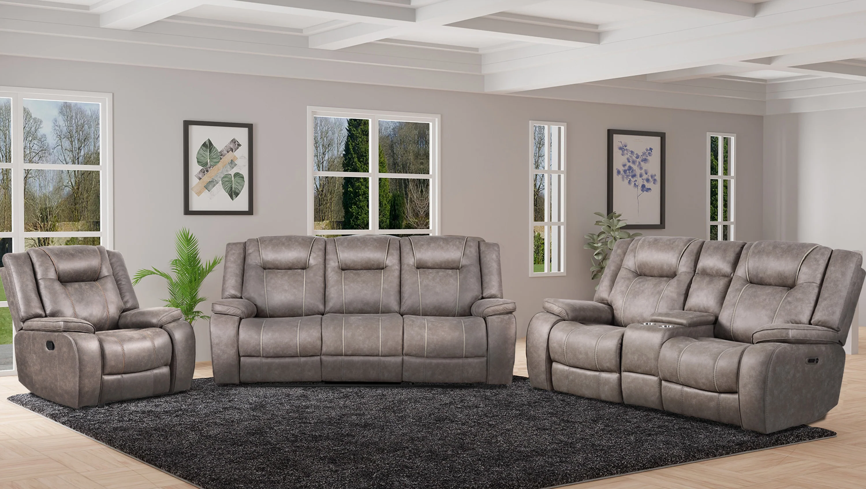 Parker Living Blake - Desert Taupe Reclining Sofa - Image 6