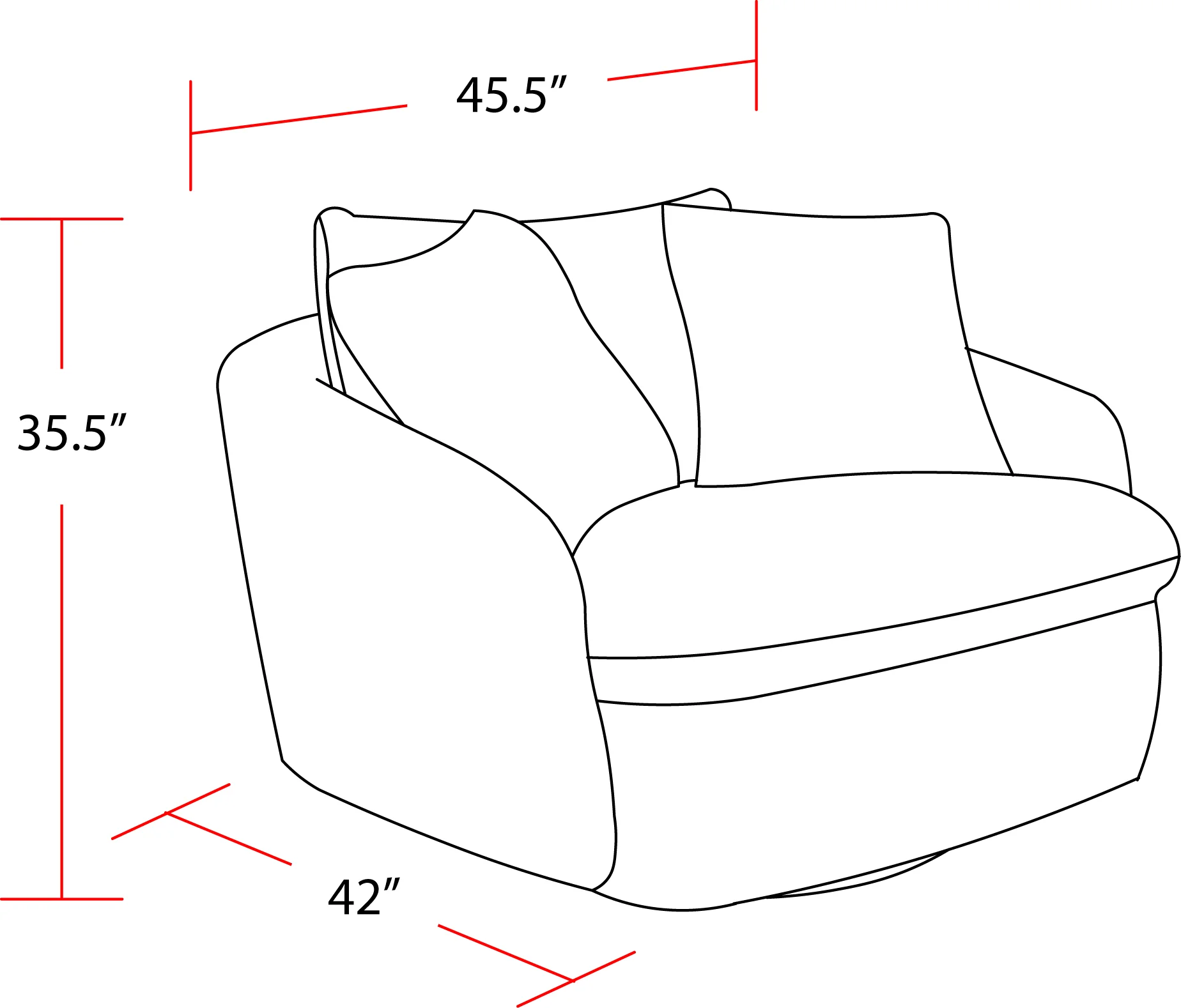 Parker Living Boomer - Utopia Sand Large Swivel Chair with 2 Toss Pillows - Image 5