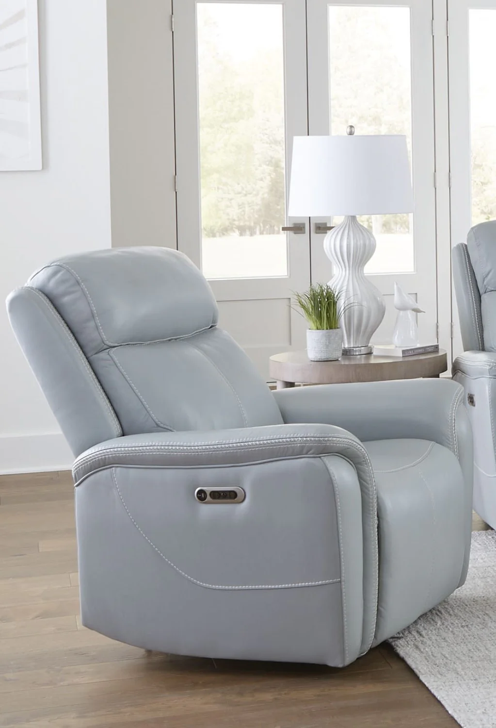 Parker Living Cascade - Seamist Grey Power Reclining Sofa Loveseat and Recliner - Image 6