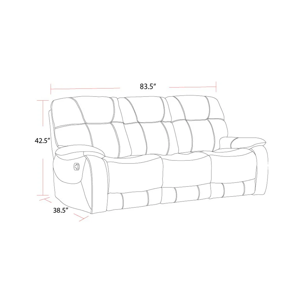 Parker Living Cooper - Shadow Grey Manual Reclining Sofa and Loveseat - Image 6