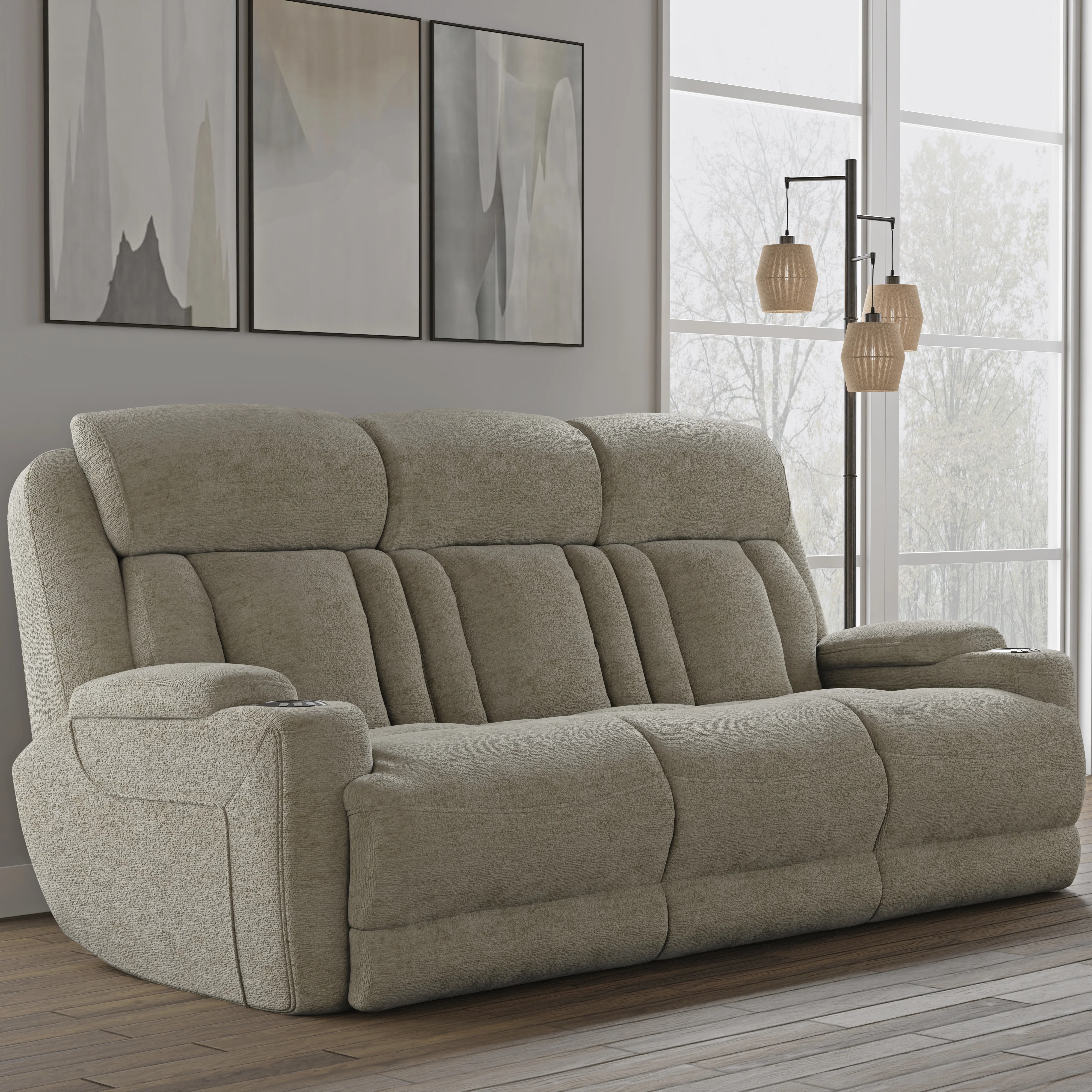 Parker Living Dalton - Lucky Fawn Power Reclining Sofa and Recliner - Image 3