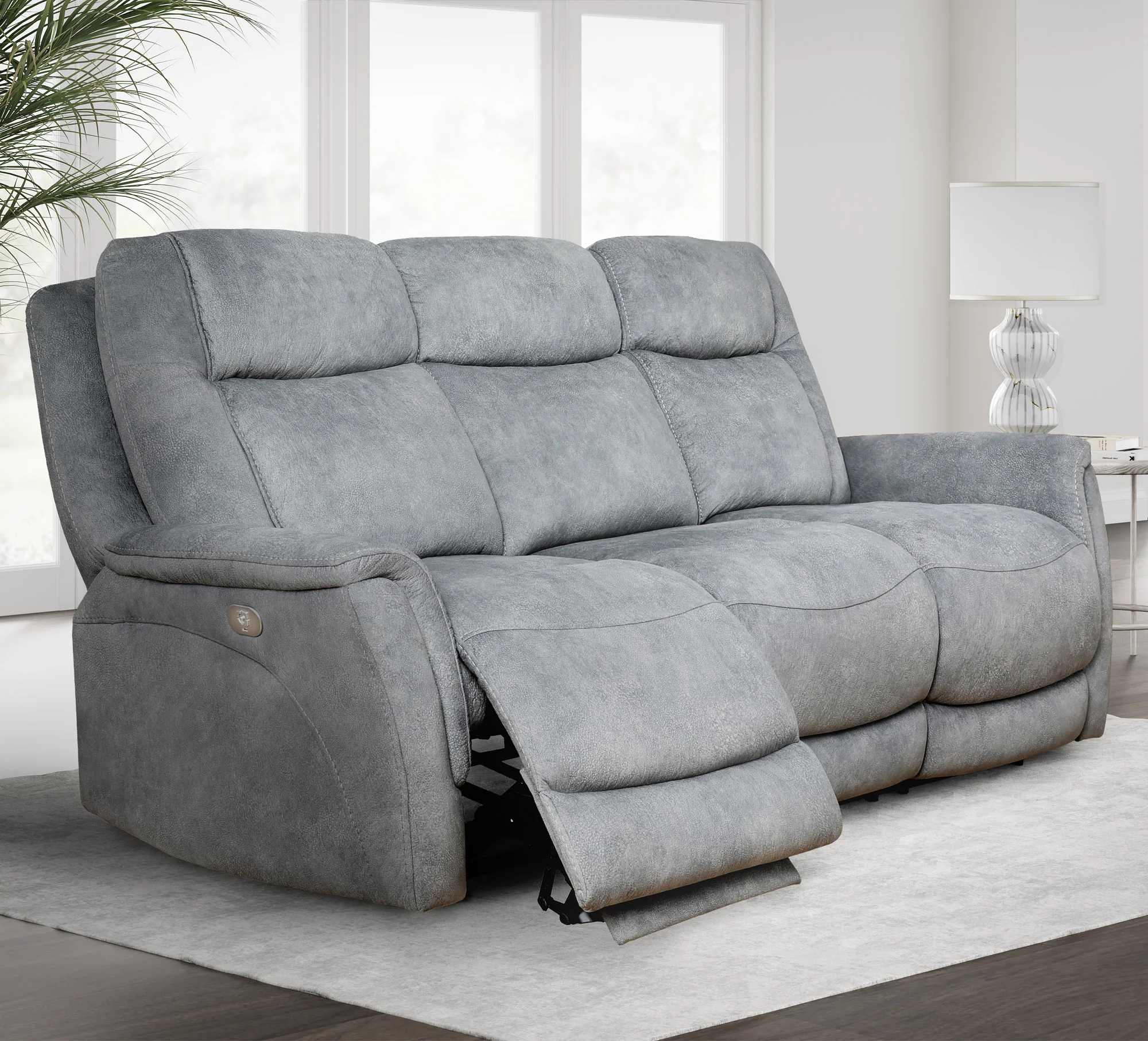 Parker Living Linus - Hudson Grey Power Reclining Sofa Loveseat and Recliner - Image 5