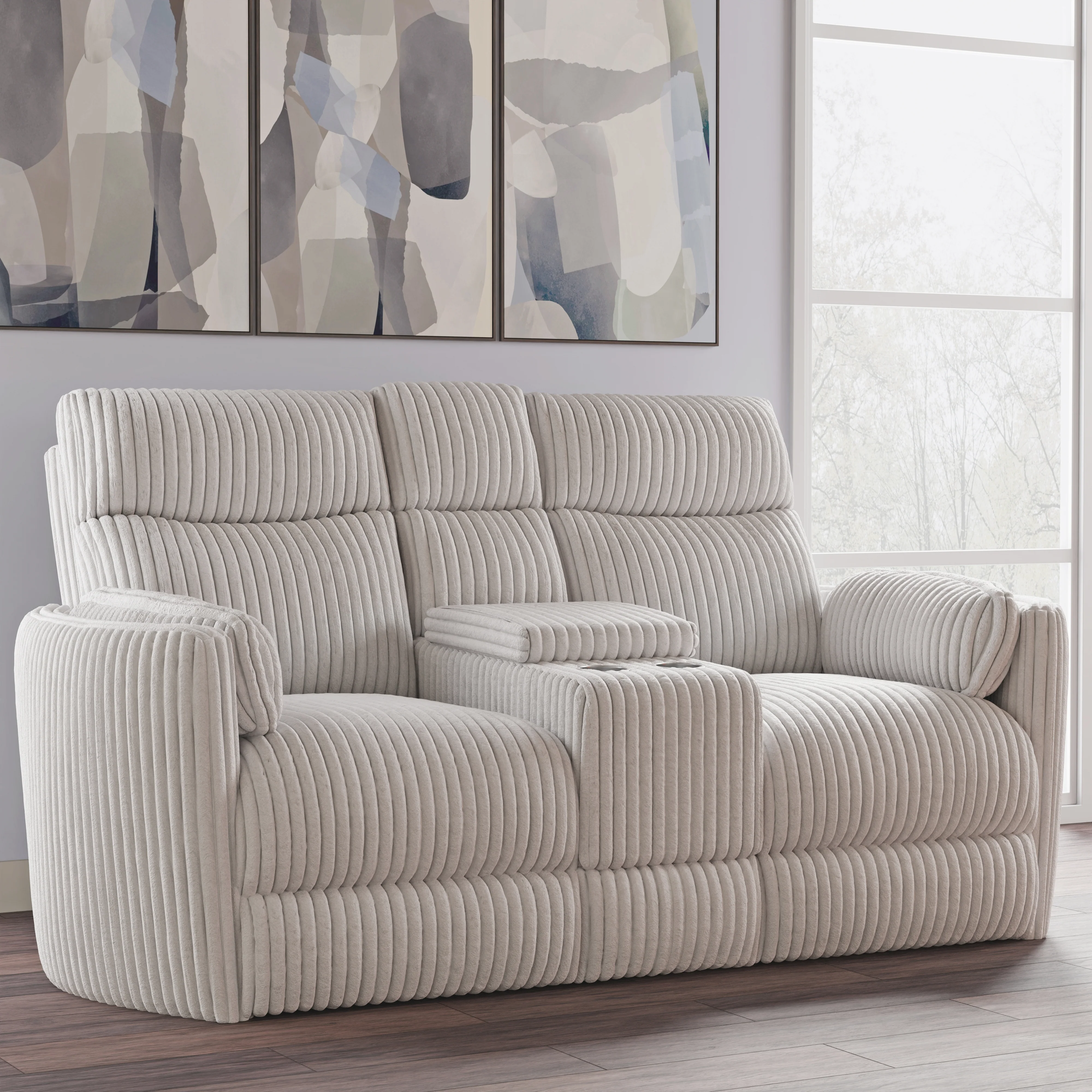 Parker Living Radius - Mega Ivory Power Reclining Sofa Loveseat and Recliner - Image 6