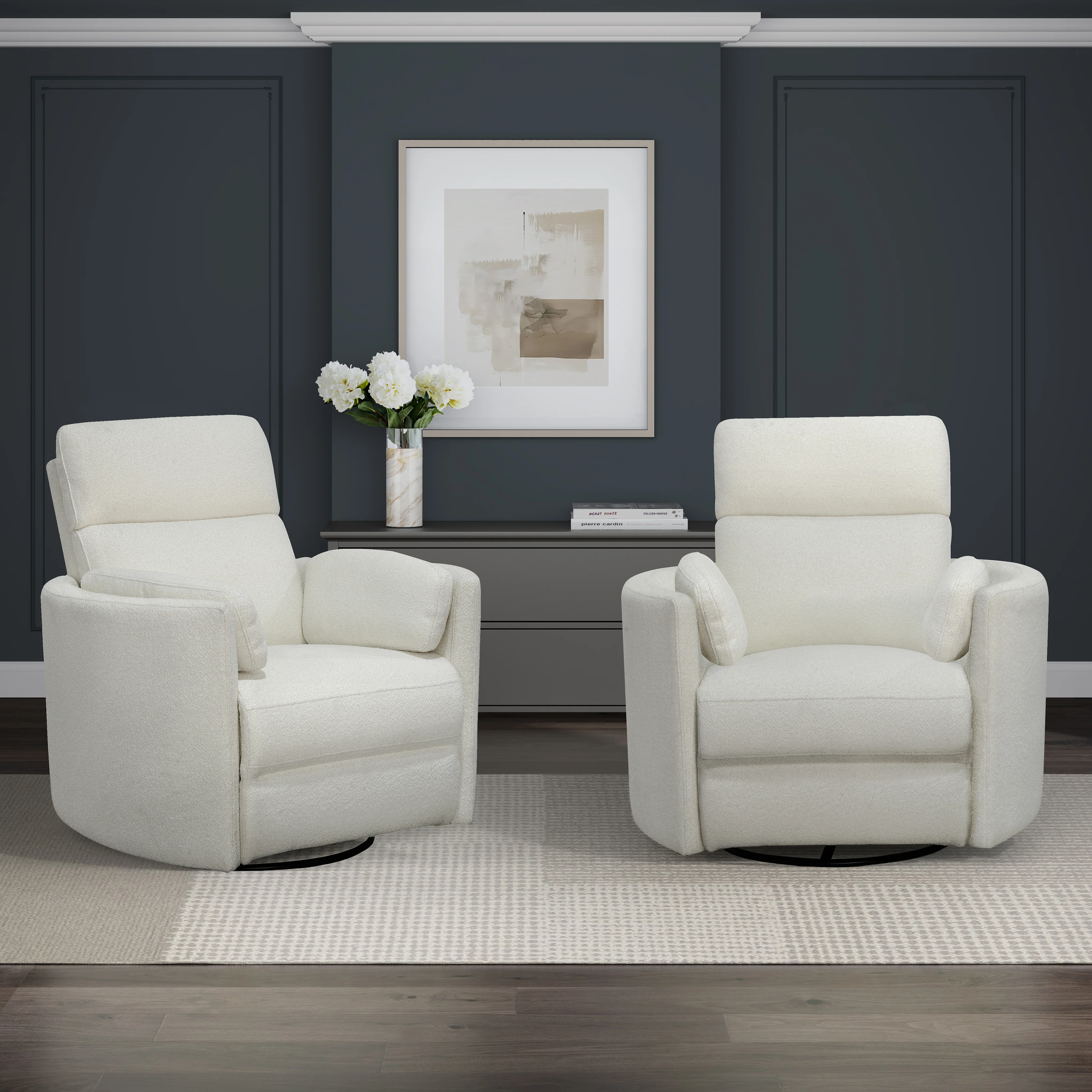 Parker Living Radius - Revel Oyster Power Swivel Glider Recliner Two Pack