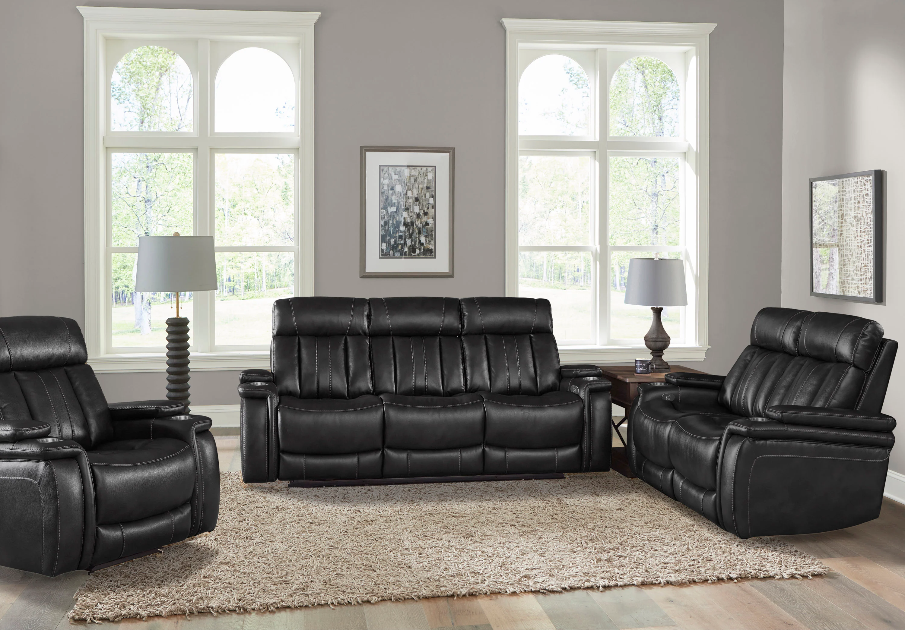 Parker Living Royce - Midnight Power Reclining Loveseat - Image 3