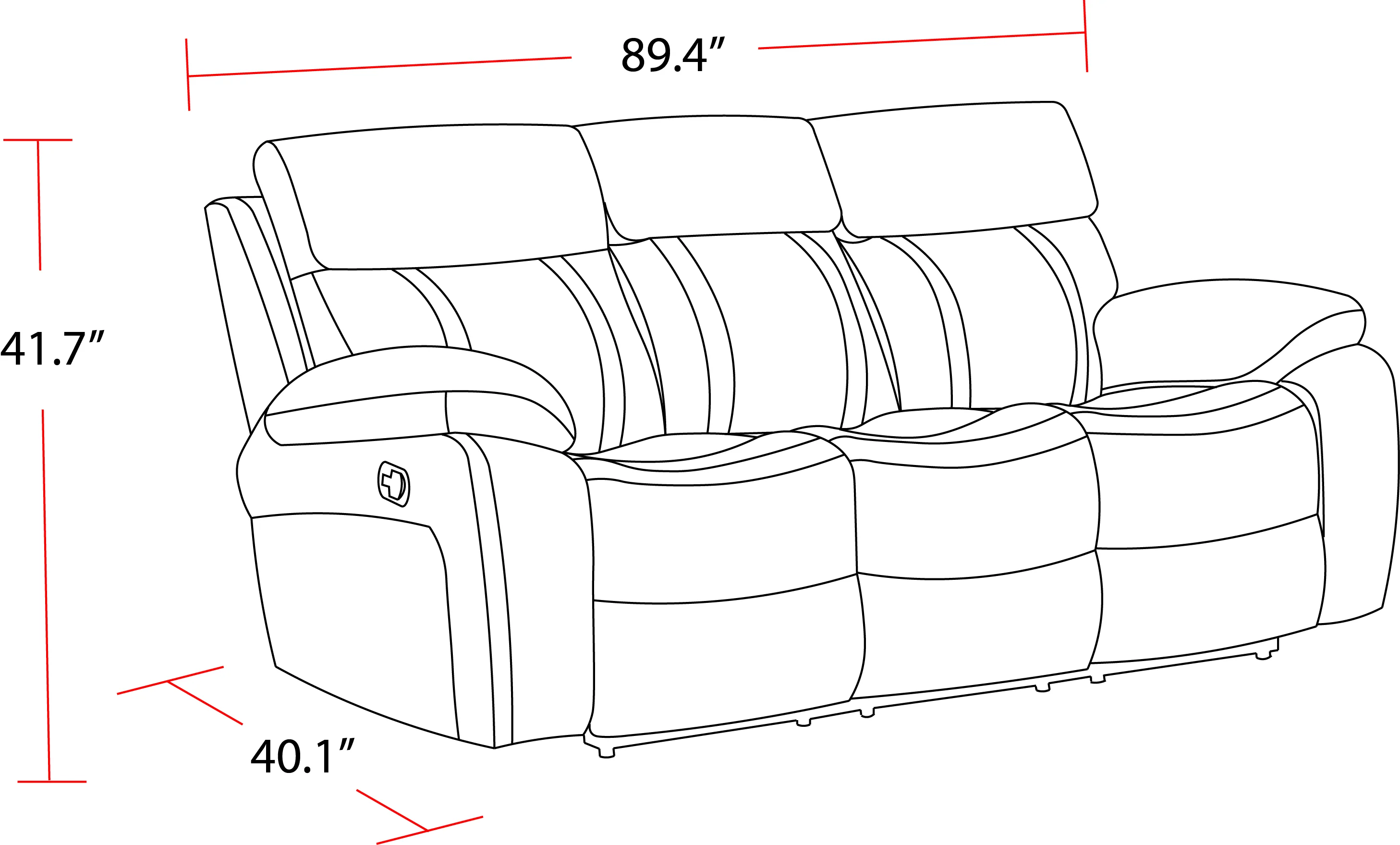 Parker Living Theon - Stokes Toffee Manual Reclining Sofa and Recliner - Image 5
