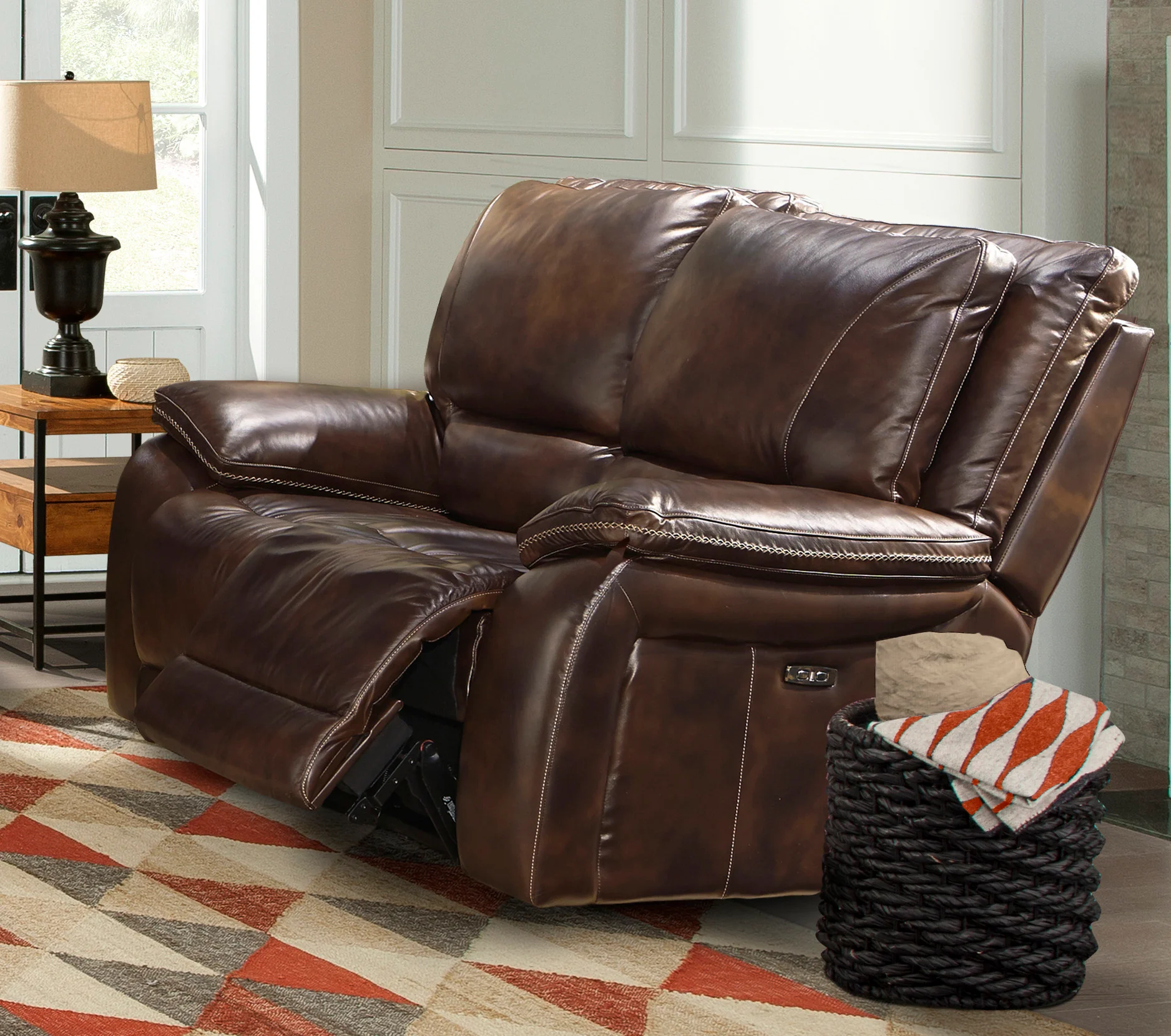 Parker Living Vail - Burnt Sienna Power Reclining Sofa Loveseat and Recliner - Image 10