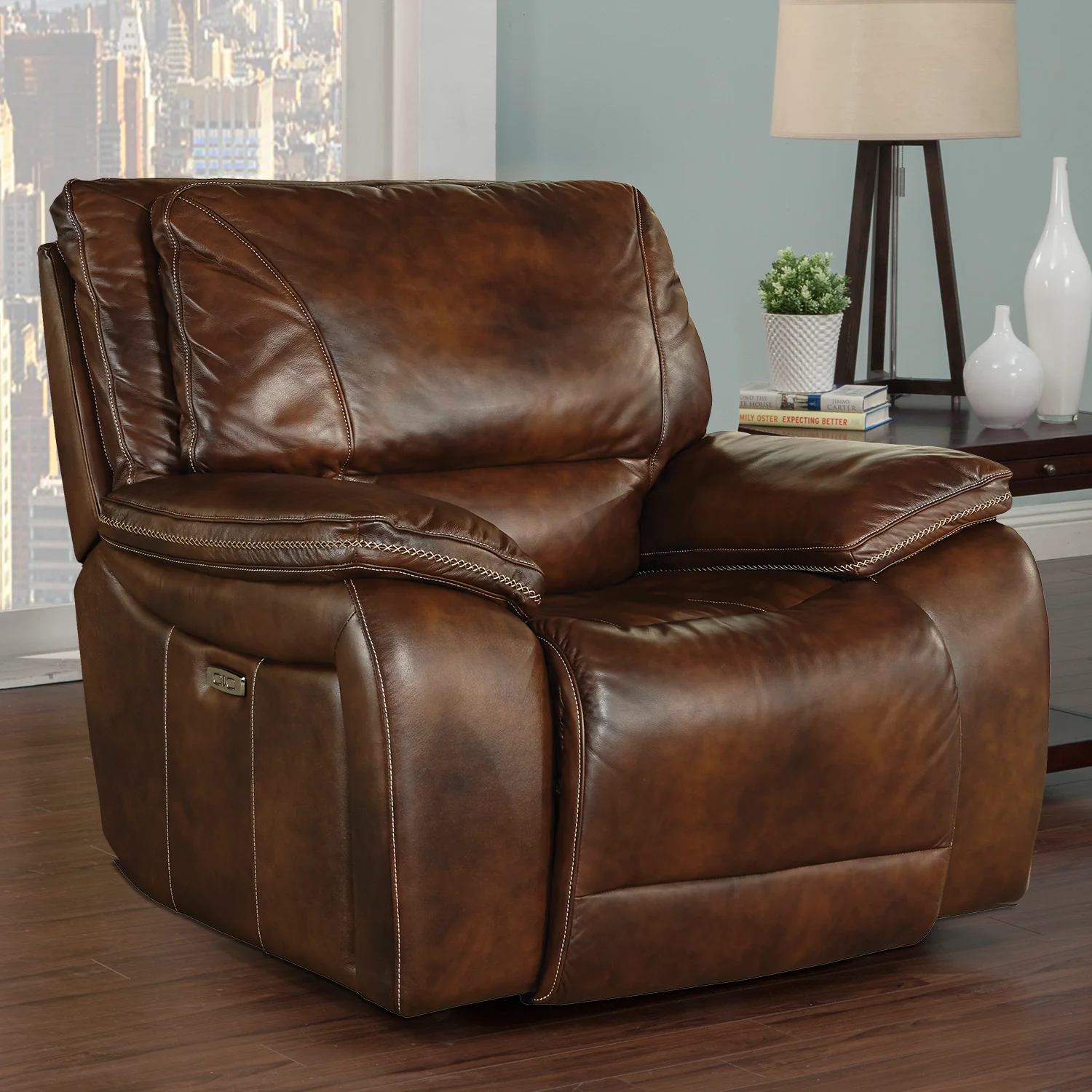 Parker Living Vail - Burnt Sienna Power Reclining Sofa Loveseat and Recliner - Image 11