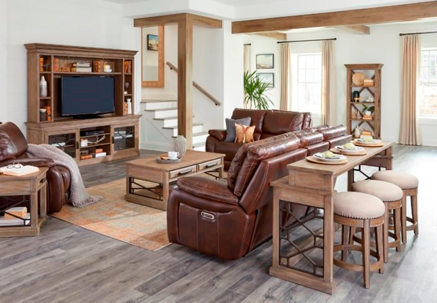 Parker Living Vail - Burnt Sienna Power Reclining Sofa Loveseat and Recliner - Image 5