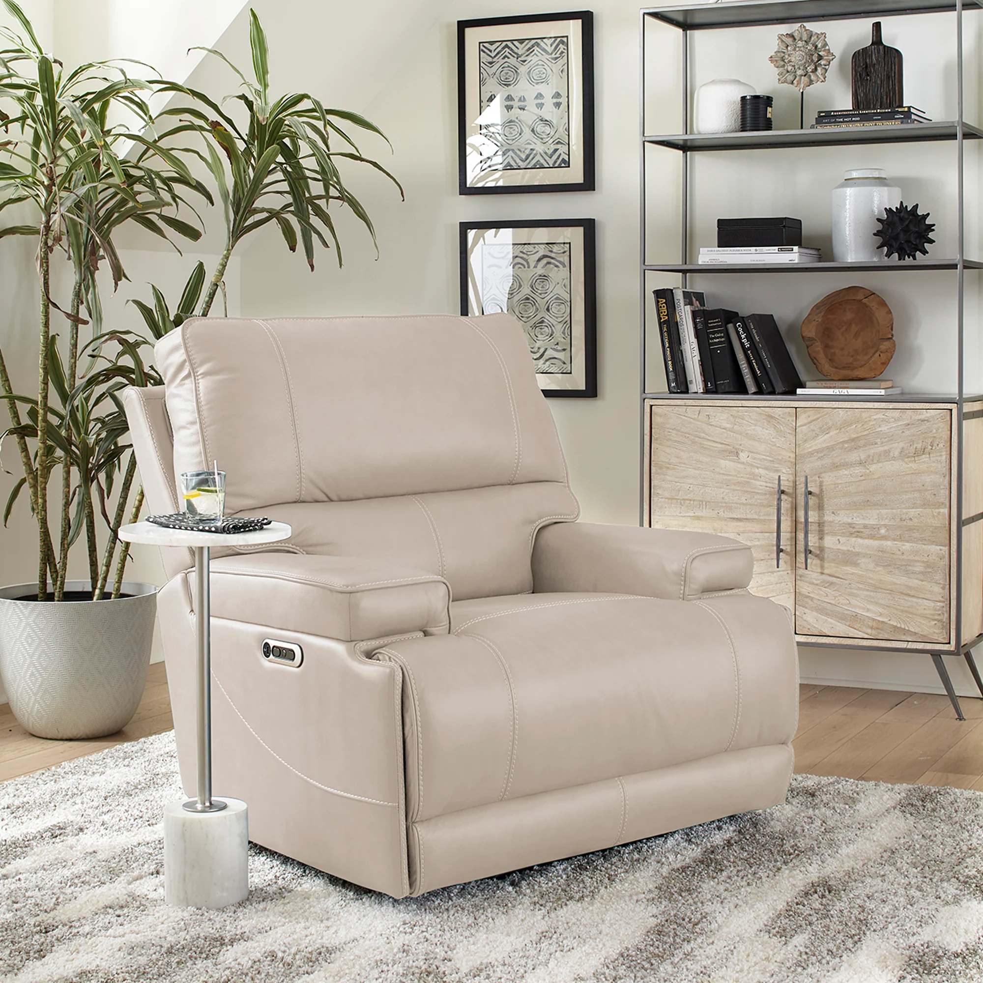 Parker Living Whitman - Verona Linen - Powered By Freemotion Power Reclining Sofa Loveseat and Recliner - Image 8