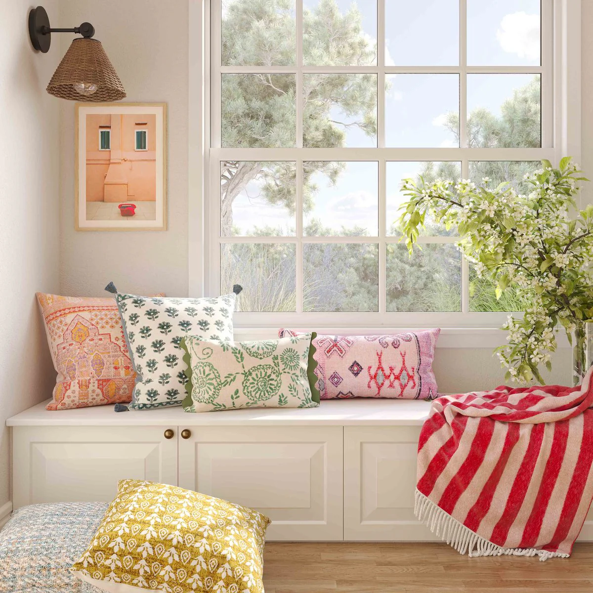 Persia Pink 20 inch Square Accent Pillow - Image 10