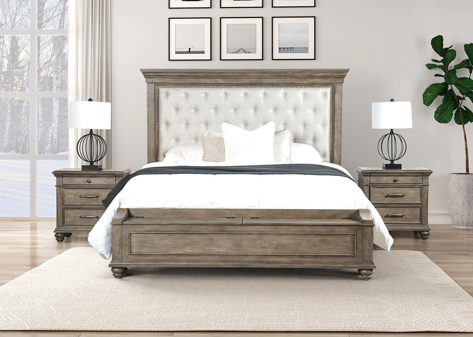 Philomath 5 Pc. Queen Bedroom Set w/ Chest - Image 3