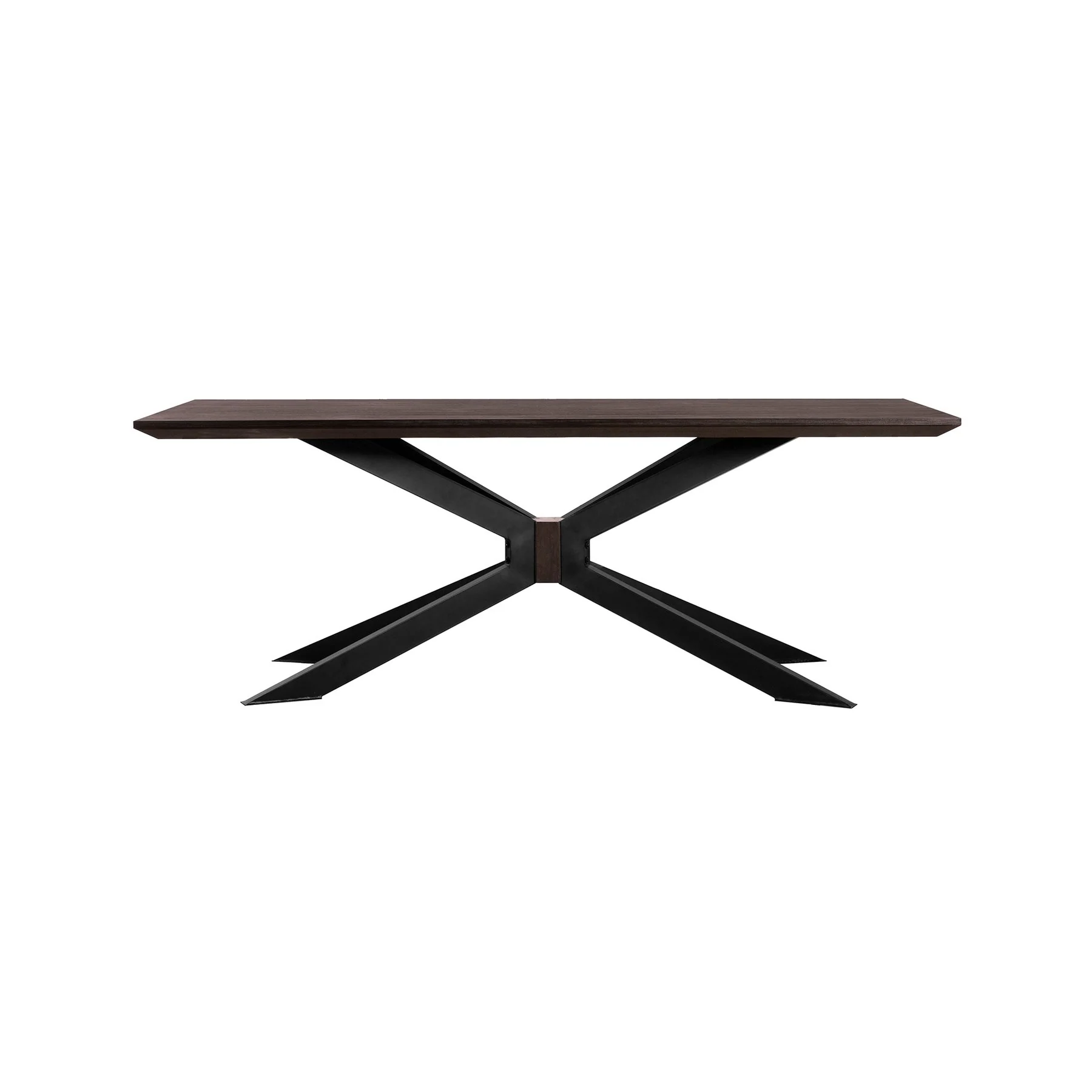 Pirate and Napoli 5 Piece Modern Dining Set in Brown Acacia Wood and Pink Fabric - Image 3