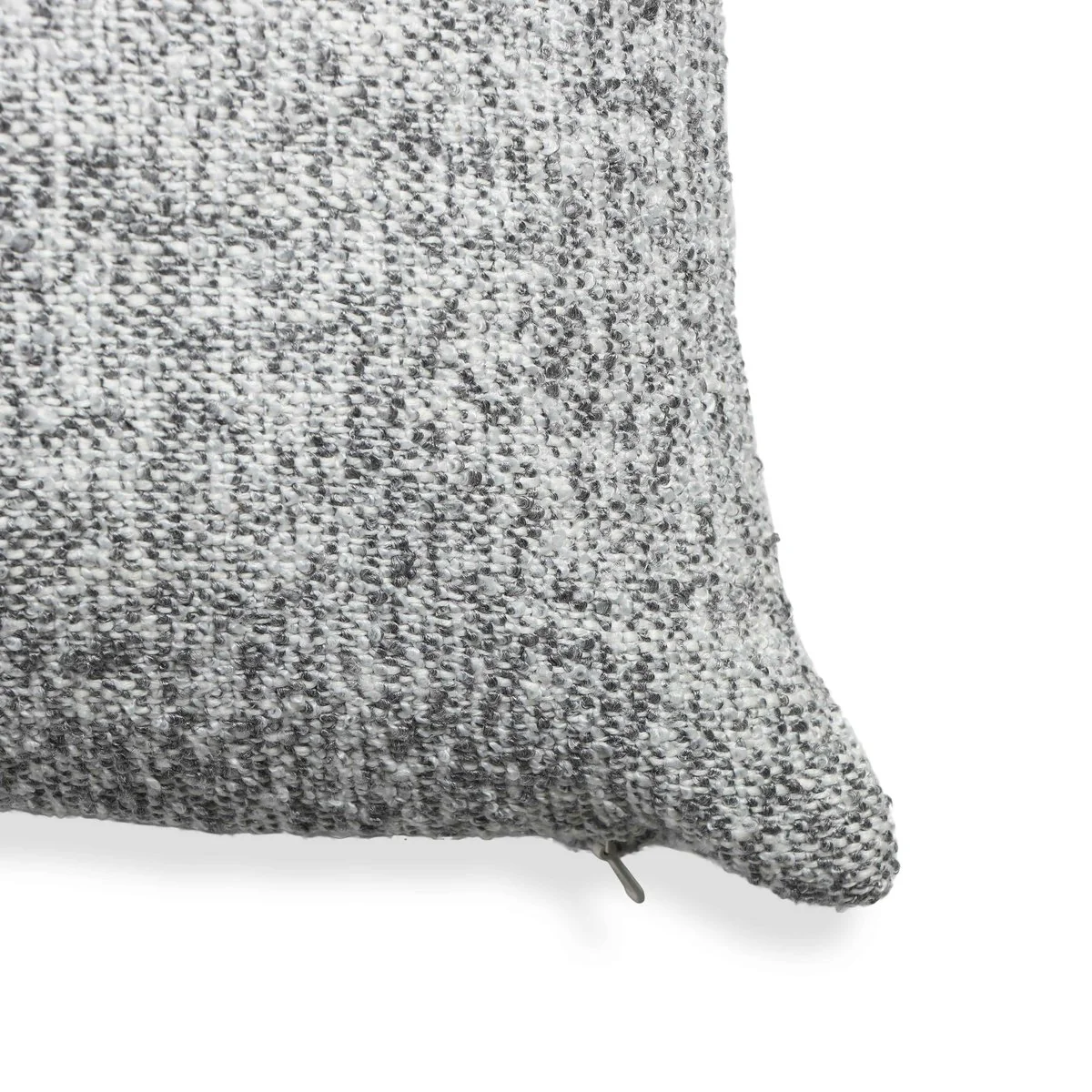Poh Washed Grey Boucle 20" Square Accent Pillow - Image 11