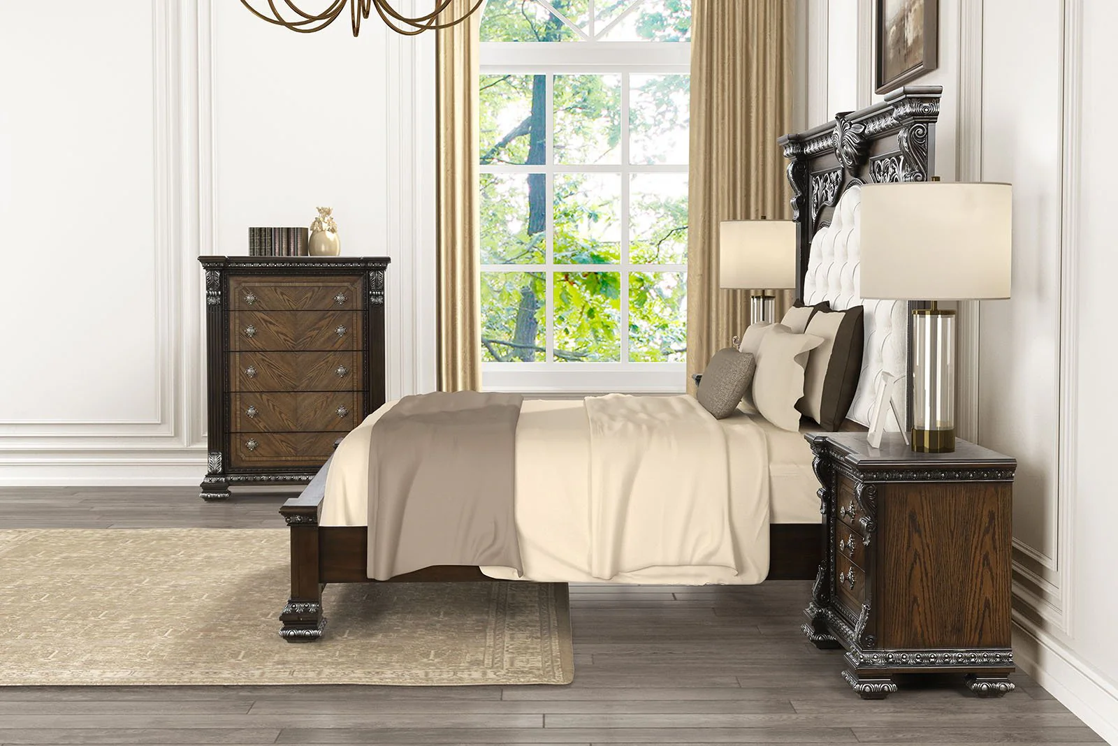 Promenade E.King Bed, Espresso - Image 3