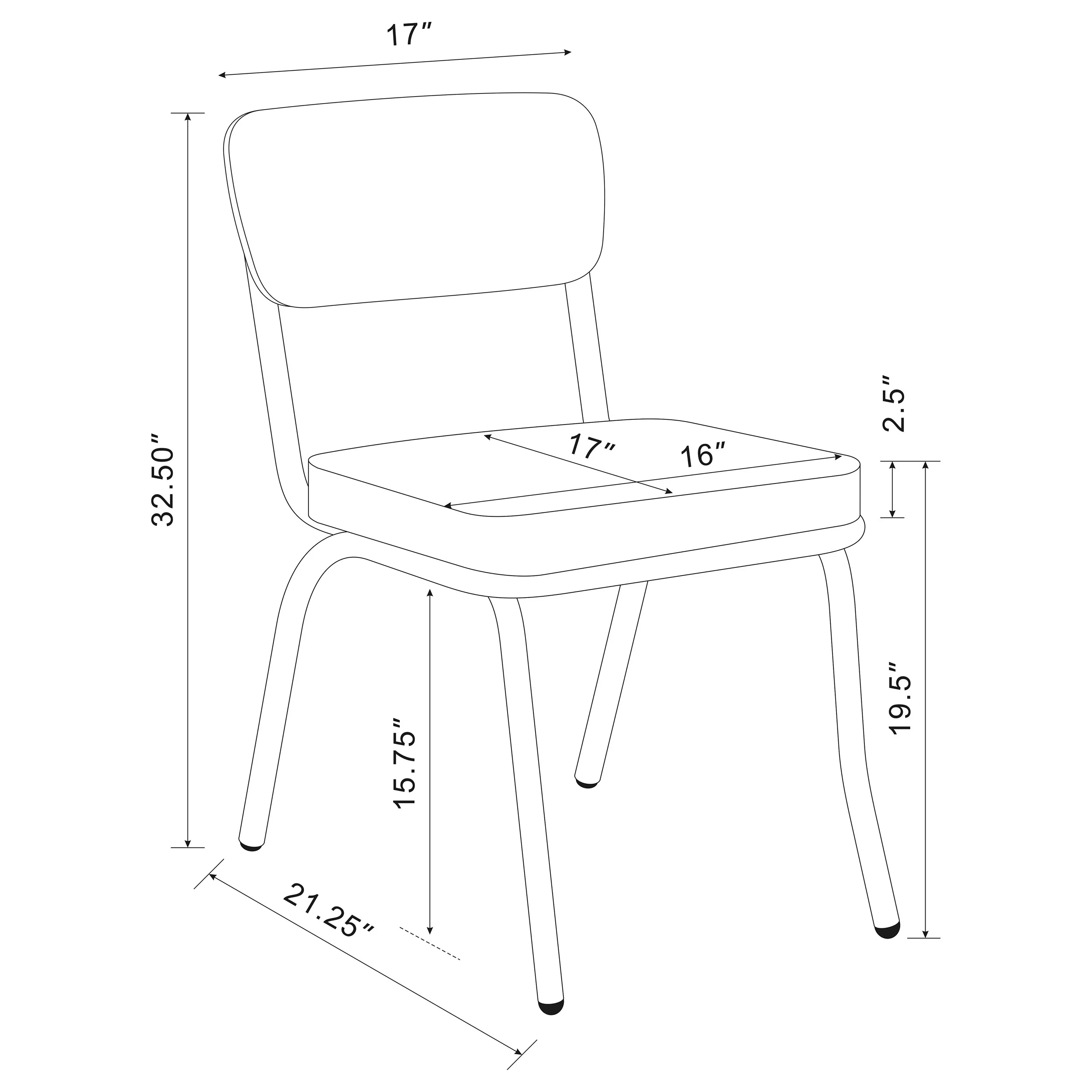 Retro Dining Side Chair - Image 12