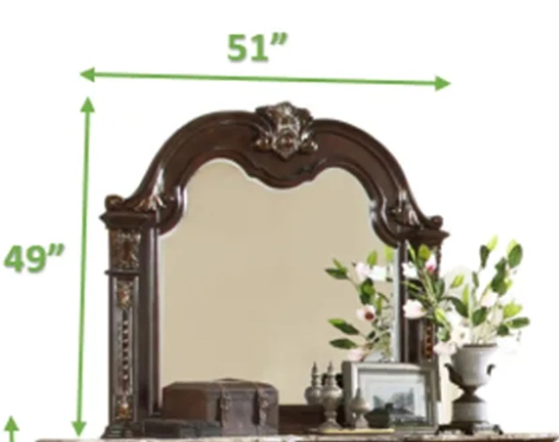 Roma 5 Pc Queen Bed Dark Walnut - Image 11